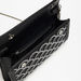 Celeste Embellished Clutch with Detachable Chain Strap and Flap Closure-Wallets and Clutches-thumbnailMobile-5