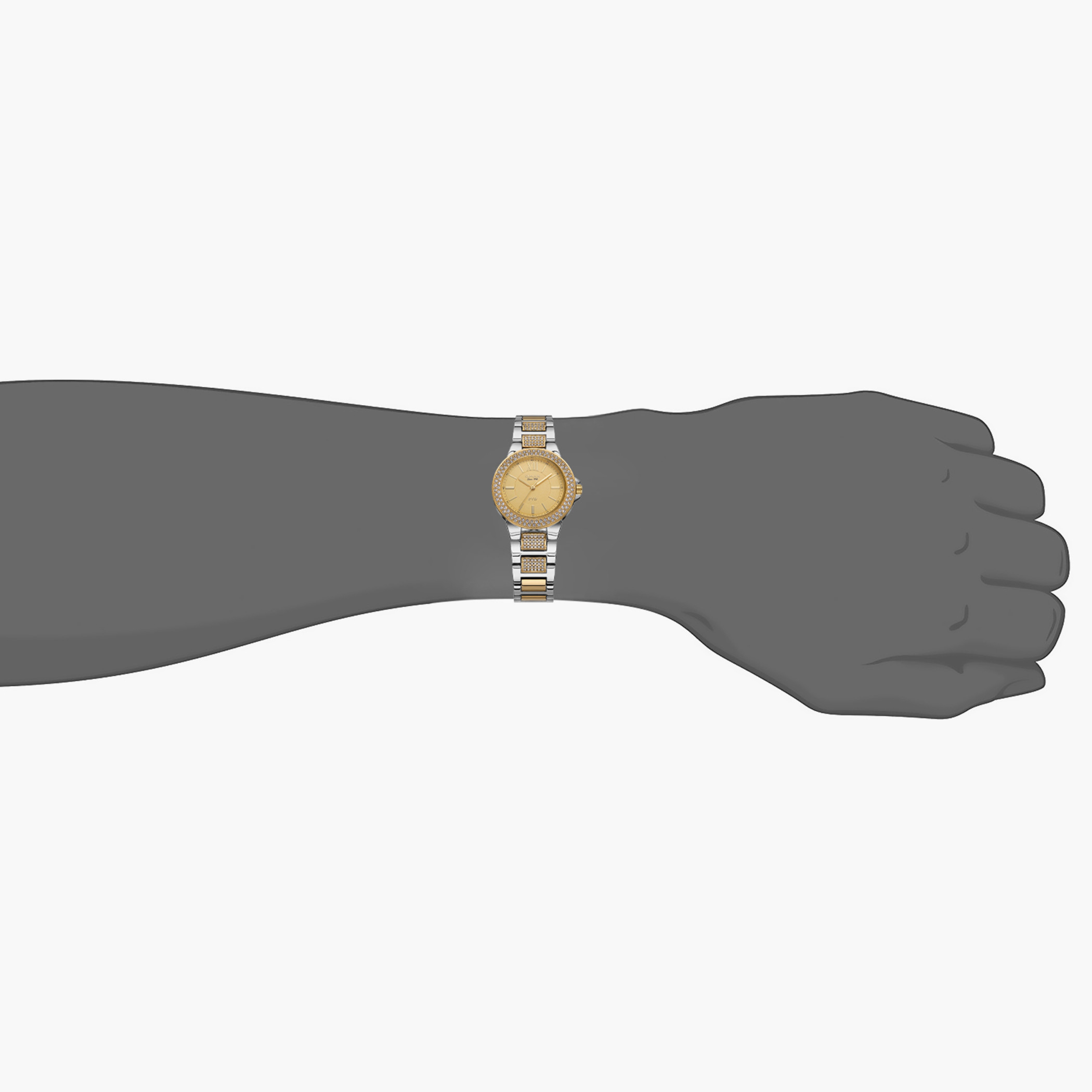  00JSS008N001 - ساعة انالوج من اوماكس للنساء بمينا ذهبي مع سوار فضي وذهبي -women-watchesandjewellery-watches-image-4