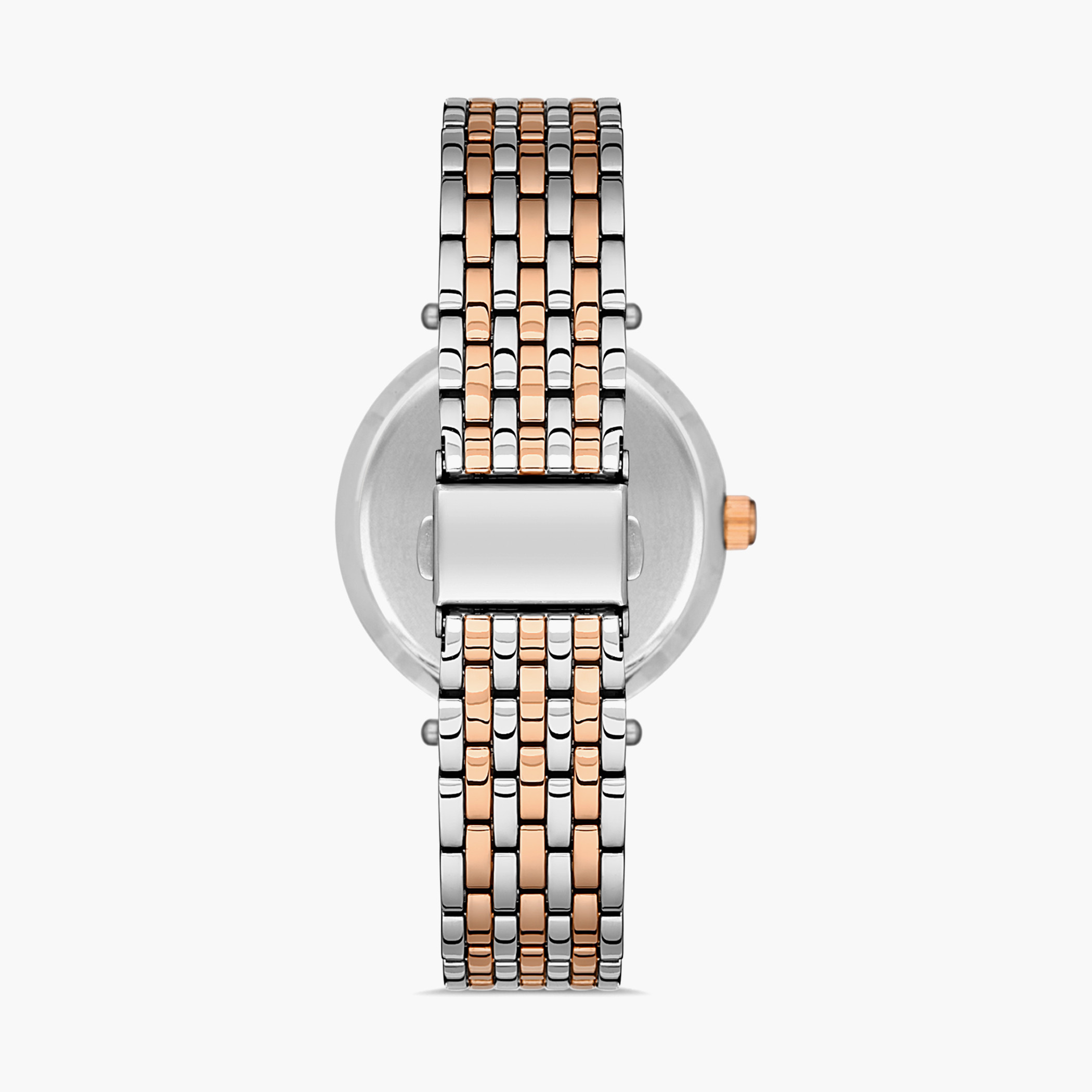  00JSS010N004 - ساعة انالوج من اوماكس للنساء بمينا أزرق غامق مع سوار فضي وذهبي وردي -women-watchesandjewellery-watches-image-3