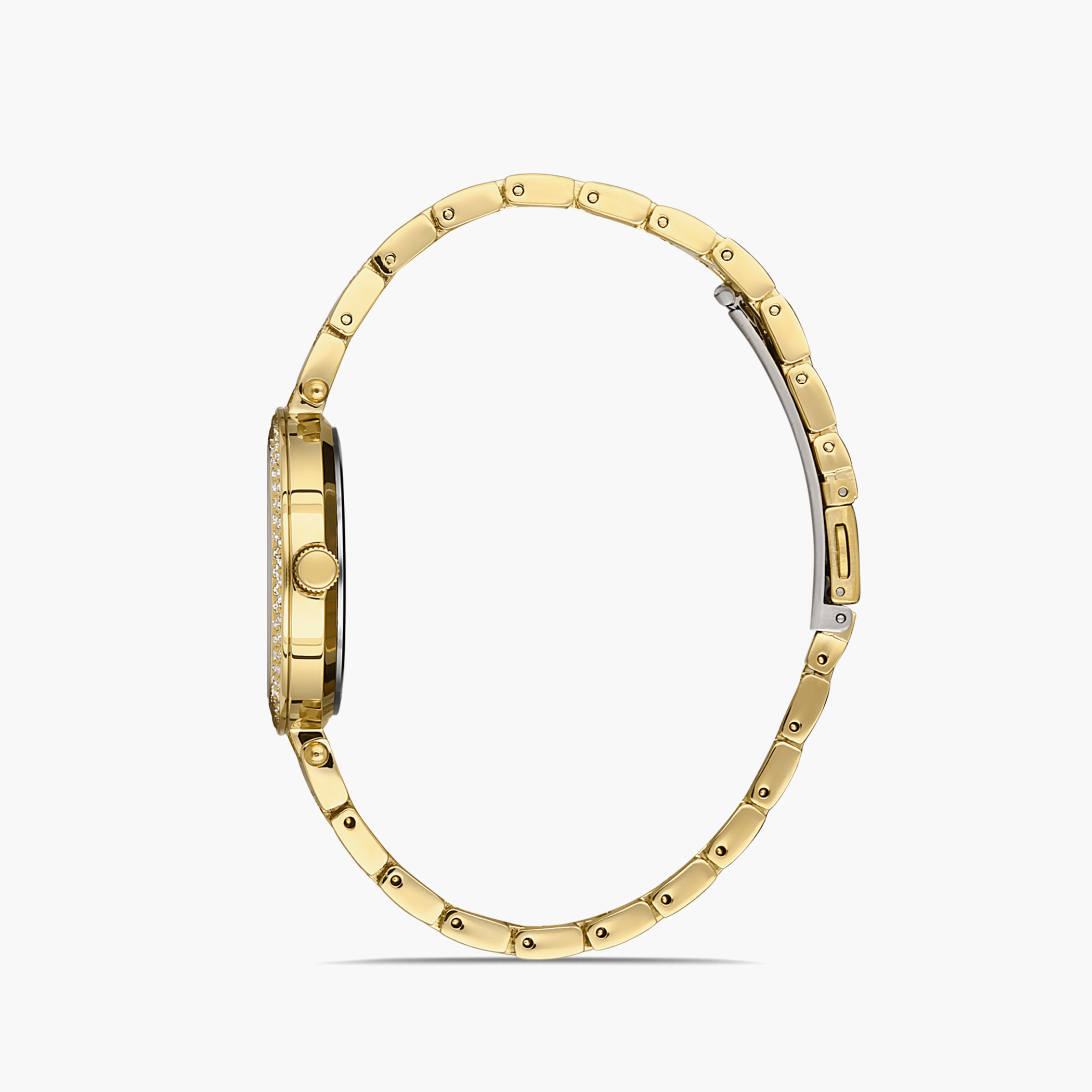 Omax Women Black Dial Analog Watch with Gold Strap - 00JSS010Q002 | 32 MM-women-watchesandjewellery-watches-image-2