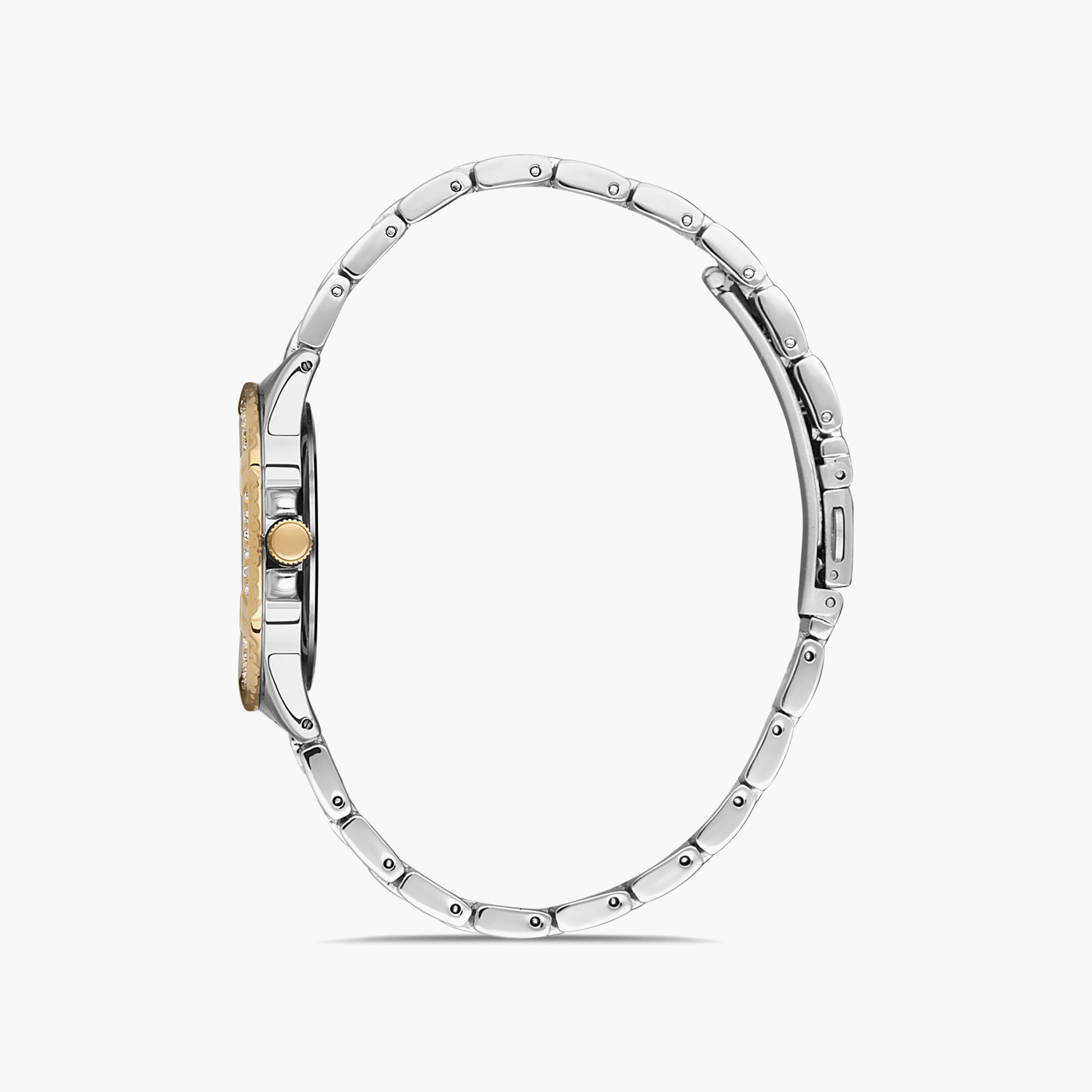  00JSS012N001 - ساعة انالوج من اوماكس للنساء بمينا ذهبي مع سوار فضي وذهبي -women-watchesandjewellery-watches-image-2