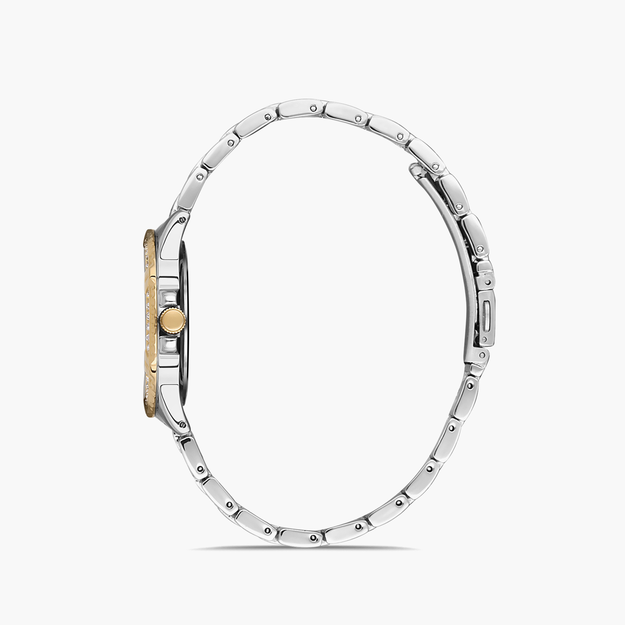 Omax Women Black Dial Analog Watch with Silver & Gold Strap - 00JSS012N002-women-watchesandjewellery-watches-image-2