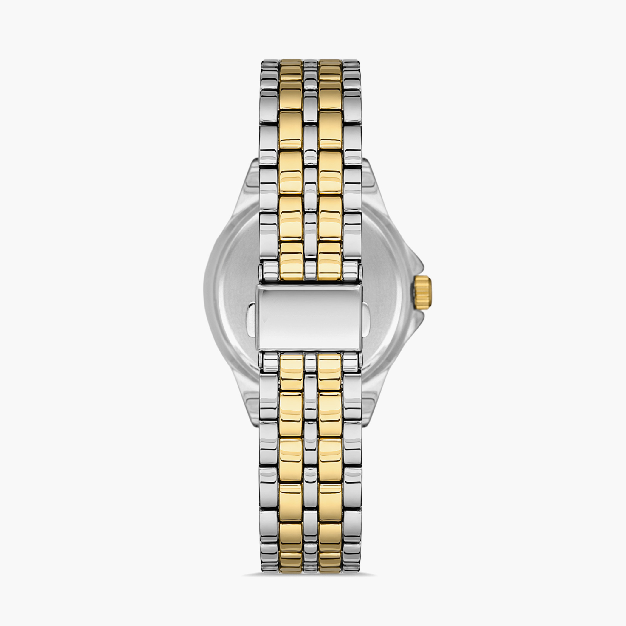 Omax Women Gold Dial Analog Watch with Silver & Gold Strap - 00JSS014N001-women-watchesandjewellery-watches-image-3