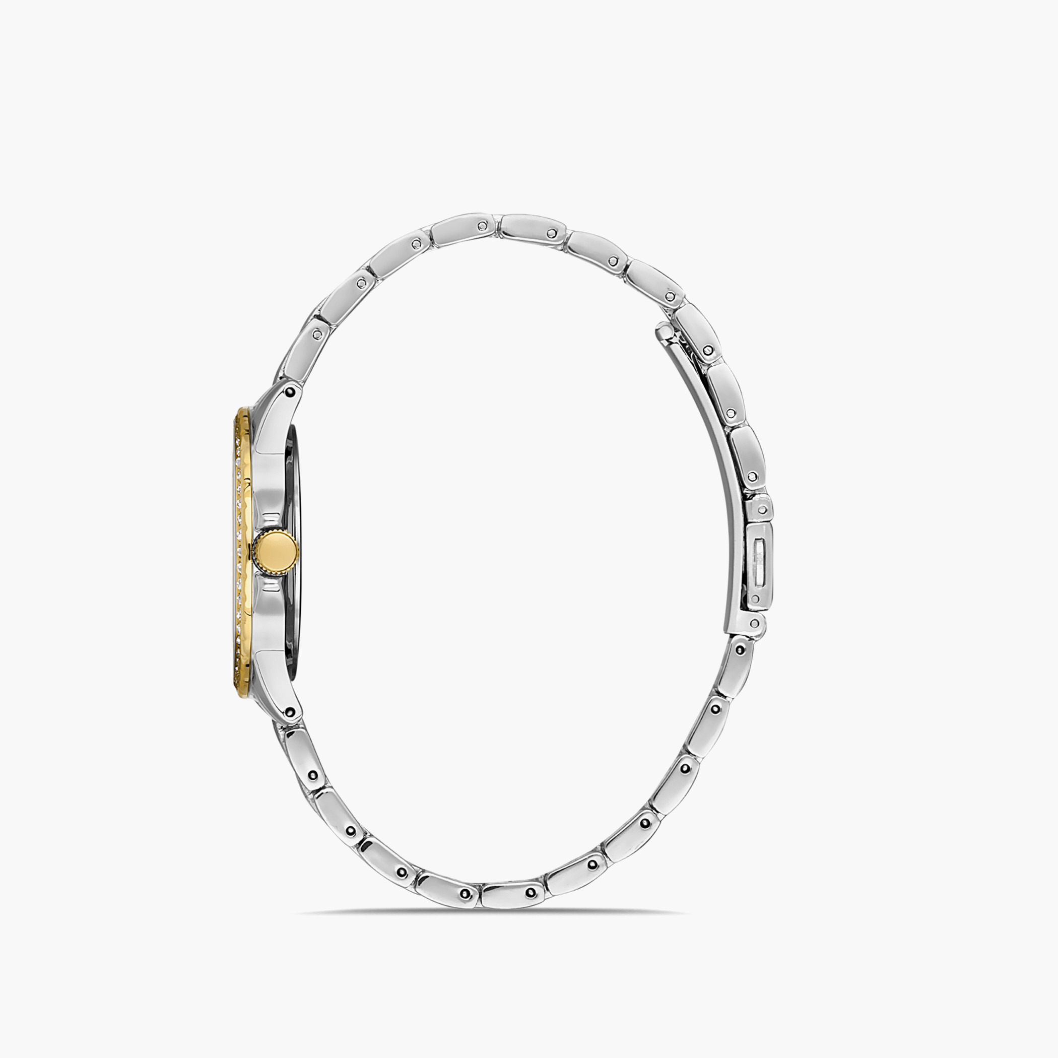Omax Women White Dial Analog Watch with Silver & Gold Strap - 00JSS014N008-women-watchesandjewellery-watches-image-2