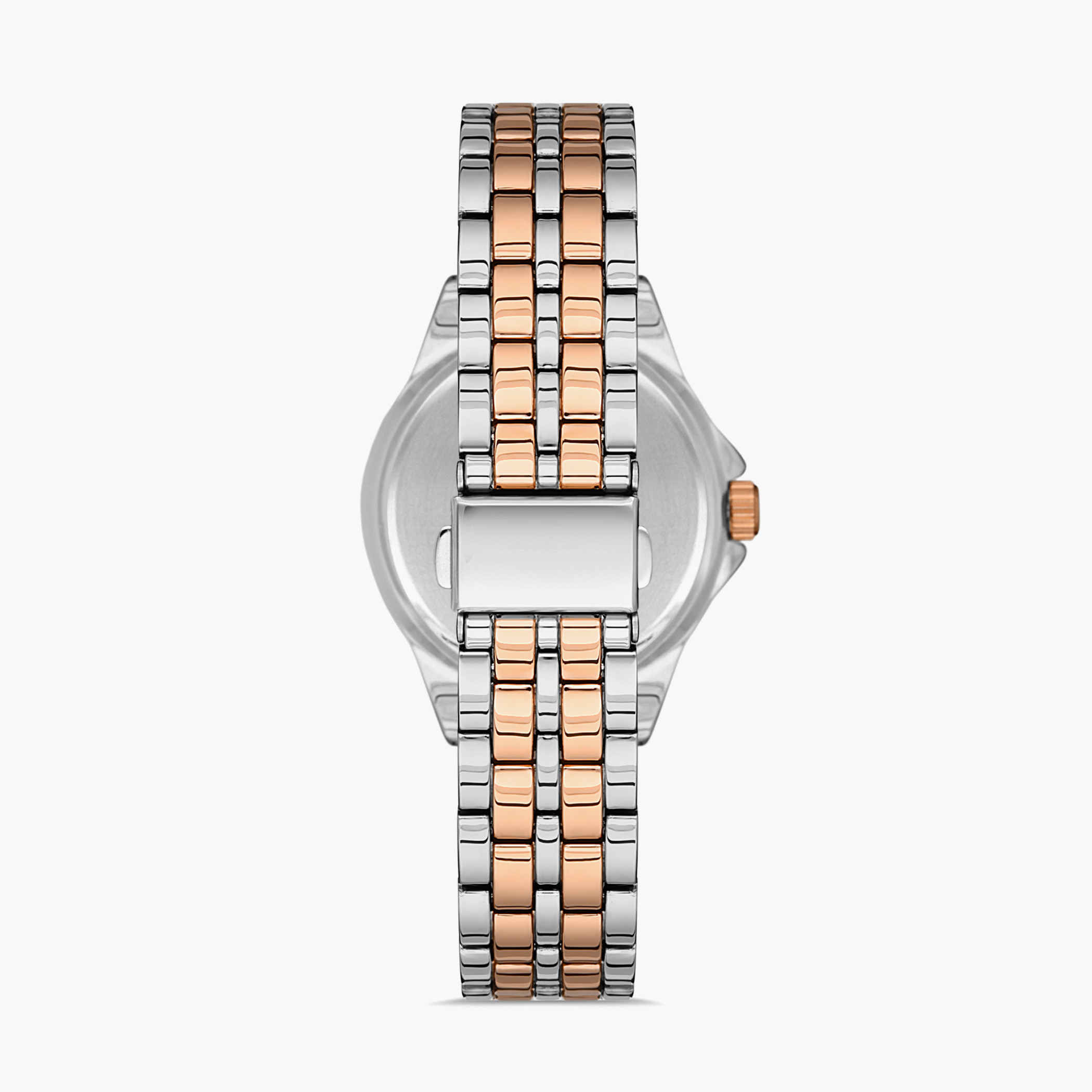 Omax Women Dark Blue Dial Analog Watch with Silver & Rose Gold Strap - 00JSS010N004-women-watchesandjewellery-watches-image-3