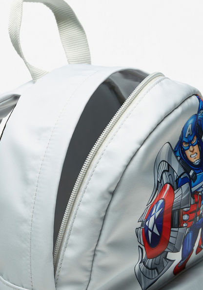 Marvel Captain America Print Backpack-Boy%27s Backpacks-image-4