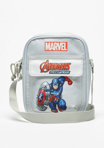 Marvel Captain America Print Crossbody Bag