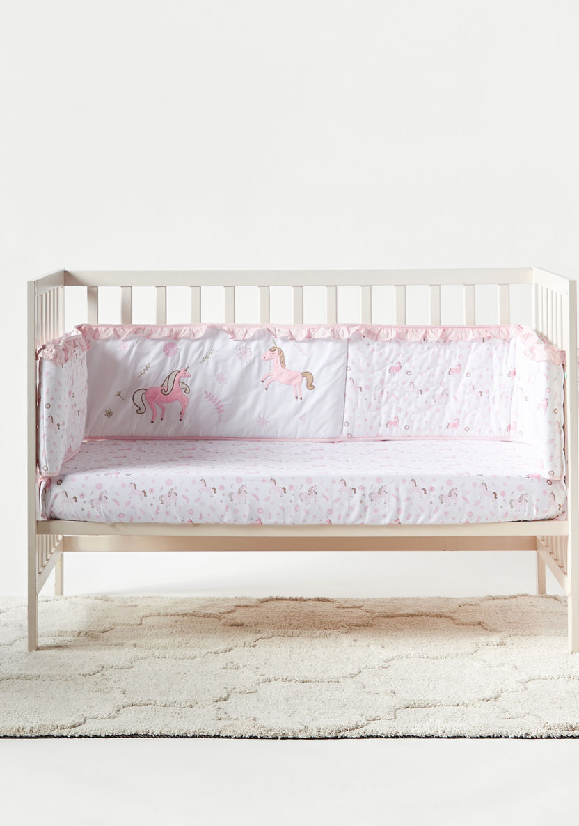 Giggles Printed Cot Bumper - 400x30 cms-Baby Bedding-image-0