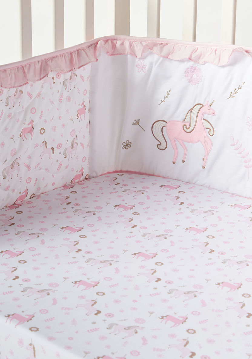 Giggles Printed Cot Bumper - 400x30 cms-Baby Bedding-image-1