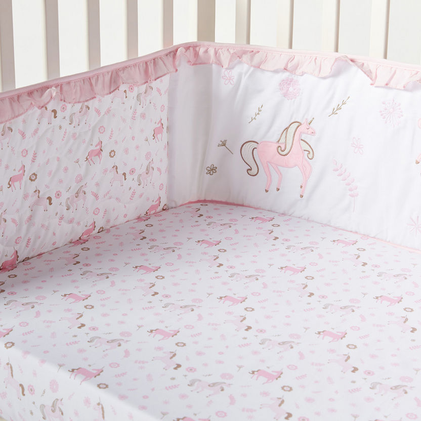 Giggles Printed Cot Bumper - 400x30 cms-Baby Bedding-image-1