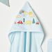 Juniors Car Embroidered Hooded Towel and Mitten - 75x90 cm-Towels and Flannels-thumbnailMobile-1