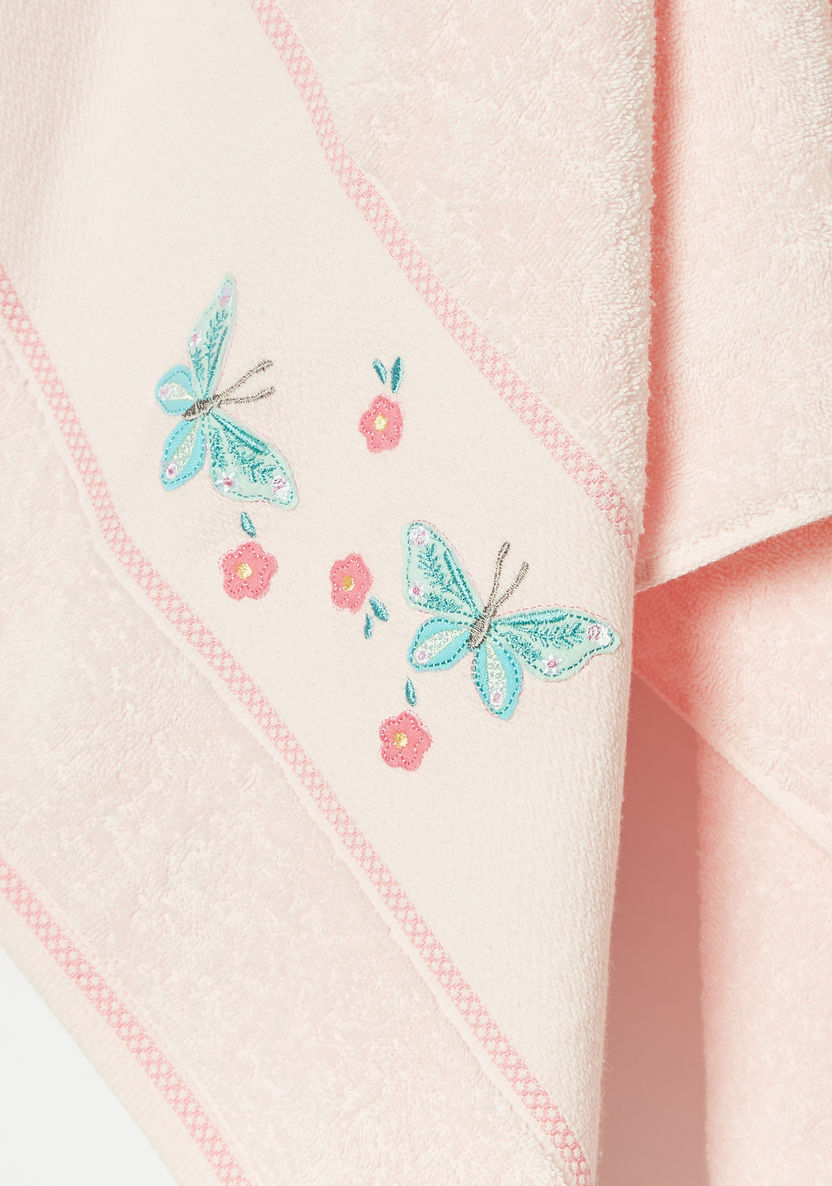 Juniors Butterfly Embroidered Towel - 60x120 cm-Towels and Flannels-image-2