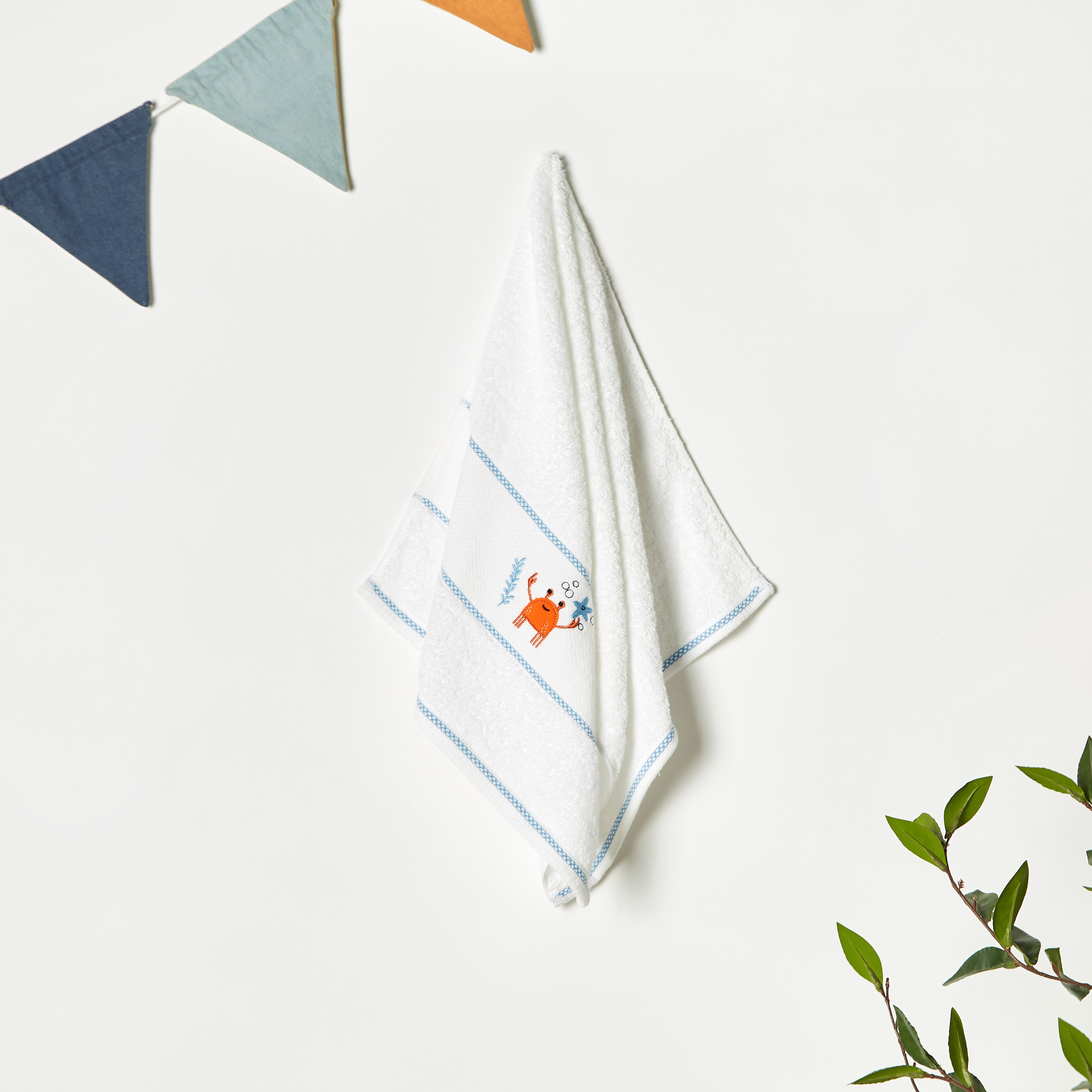 Juniors Lobster Embroidered Towel - 60x120 cm-baby-bathandcare-towels-image-1