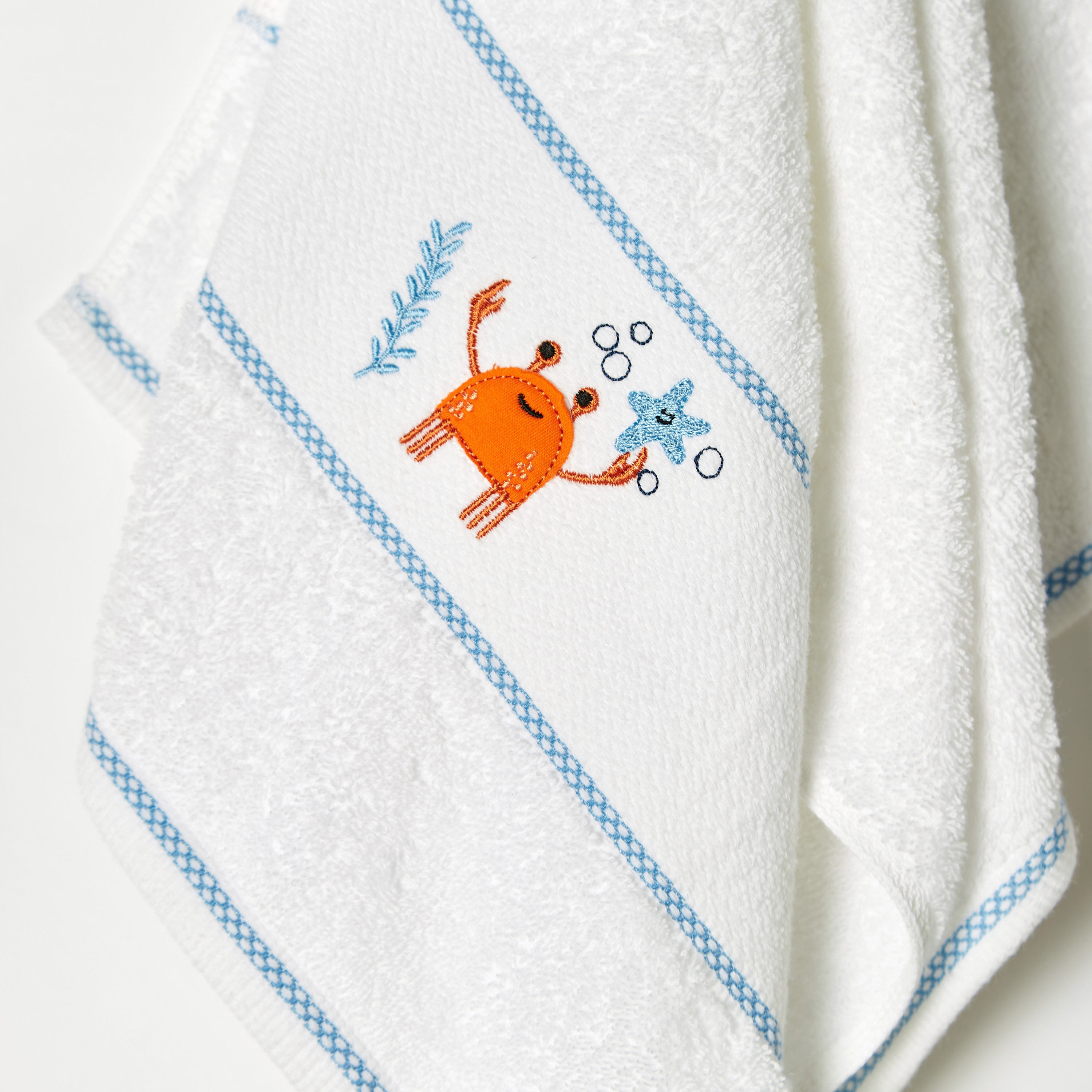 Juniors Lobster Embroidered Towel - 60x120 cm-baby-bathandcare-towels-image-2