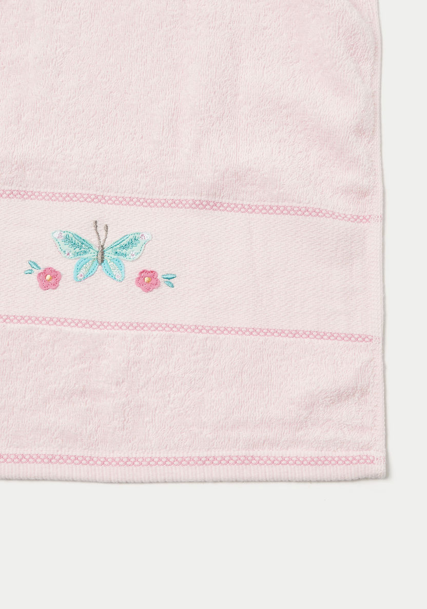 Juniors Butterfly Embroidered Towel - 38x76 cms-Towels and Flannels-image-1