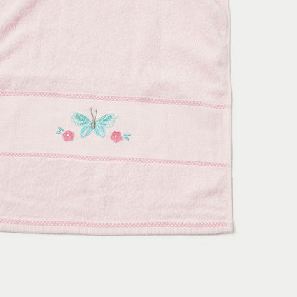 Juniors Butterfly Embroidered Towel - 38x76 cms-Towels and Flannels-image-1
