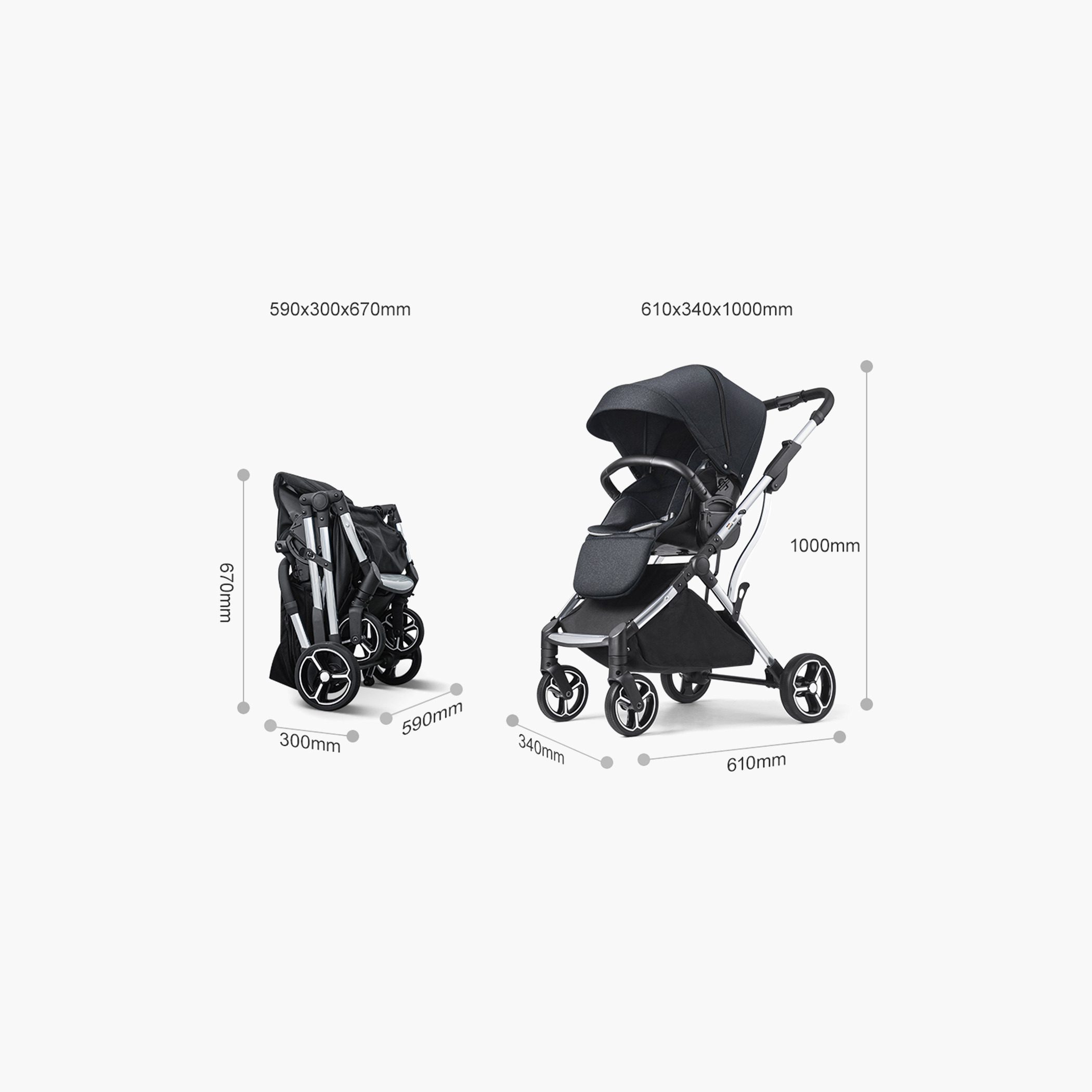 GOKKE Reversible Baby Stroller with Canopy-baby-gear-strollersandprams-strollers-image-8