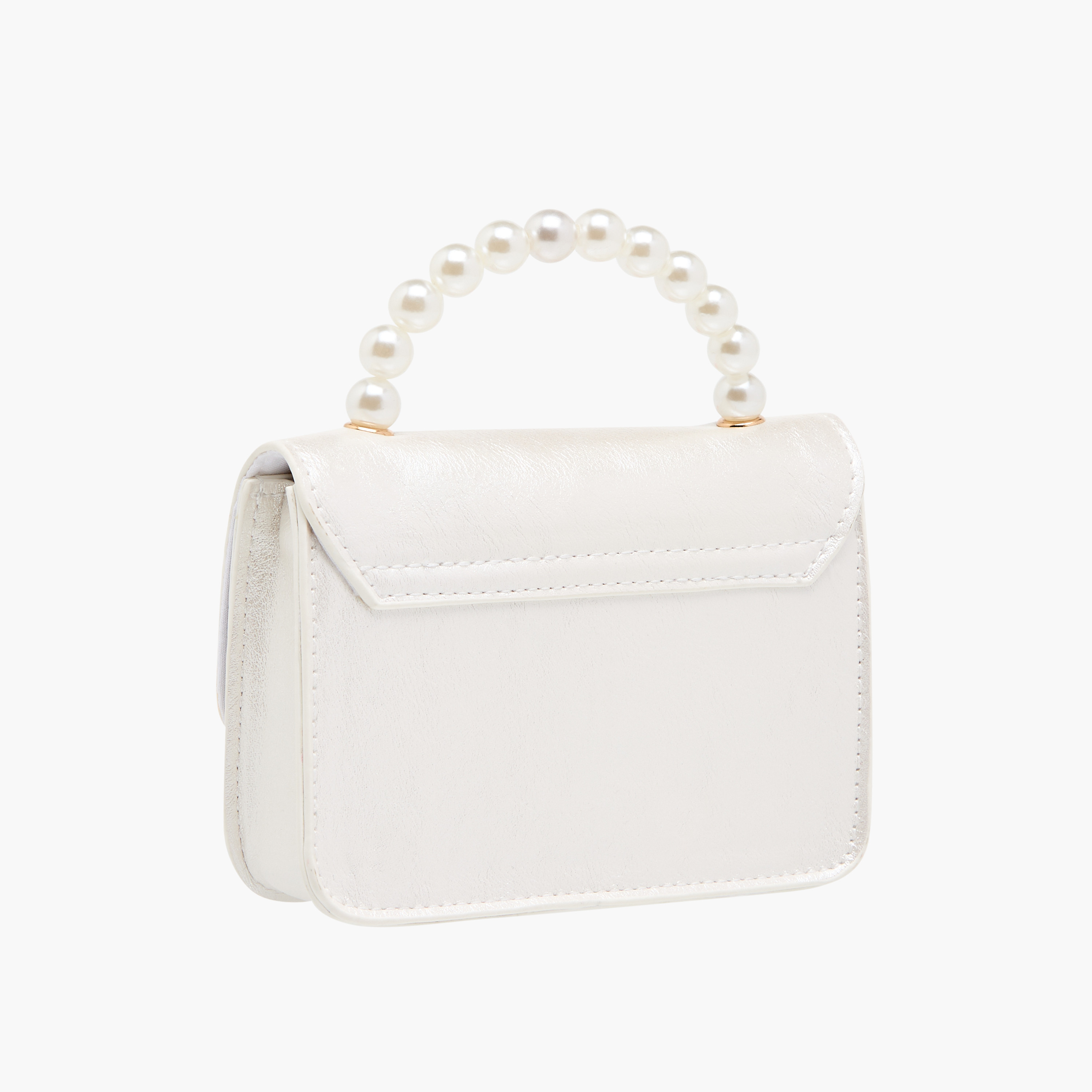 شنطة كروس باربي مزينة بفيونكة مع مقبض مزين باللؤلؤ-girls-accessories-bags-image-3