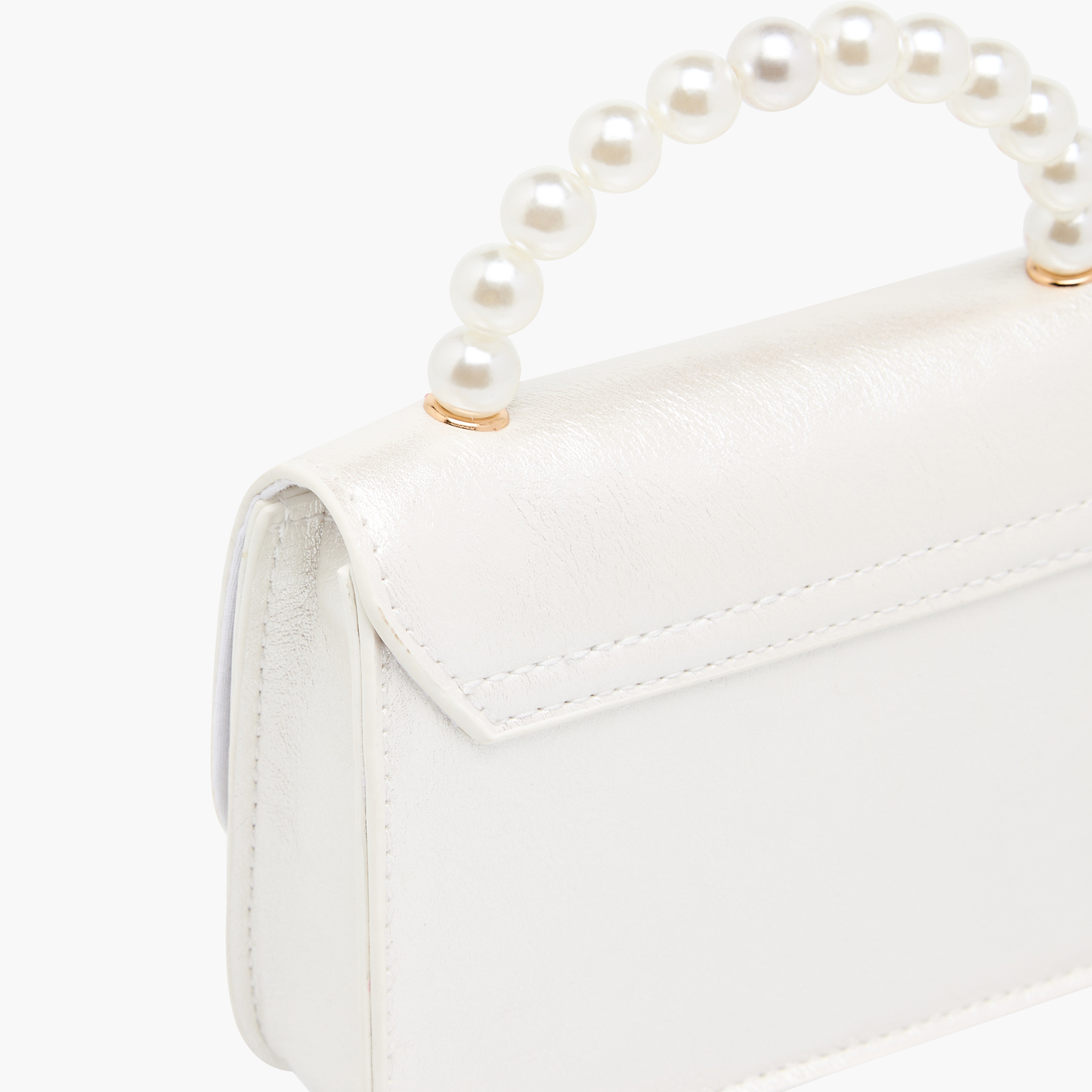 شنطة كروس باربي مزينة بفيونكة مع مقبض مزين باللؤلؤ-girls-accessories-bags-image-5