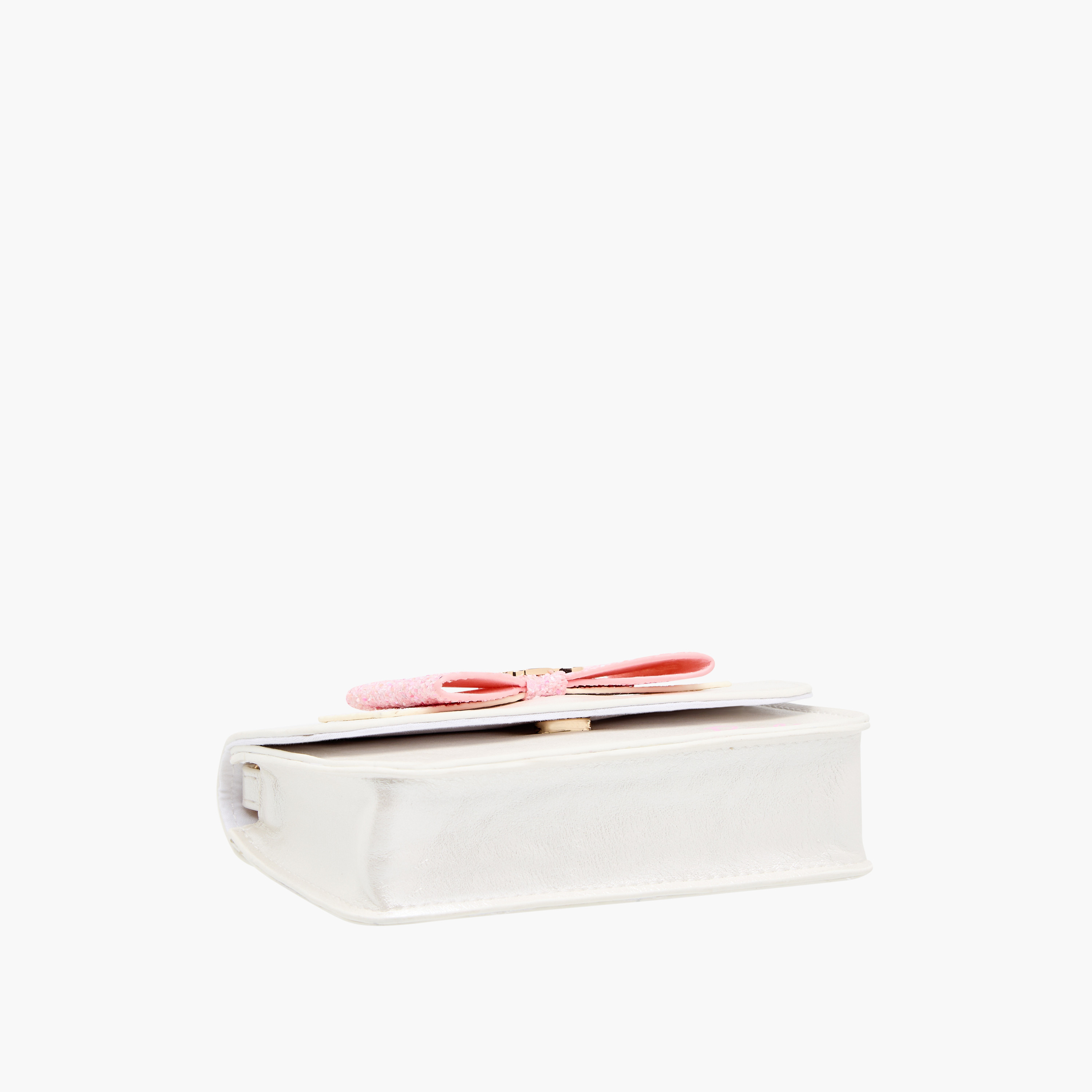 شنطة كروس باربي مزينة بفيونكة مع مقبض مزين باللؤلؤ-girls-accessories-bags-image-6