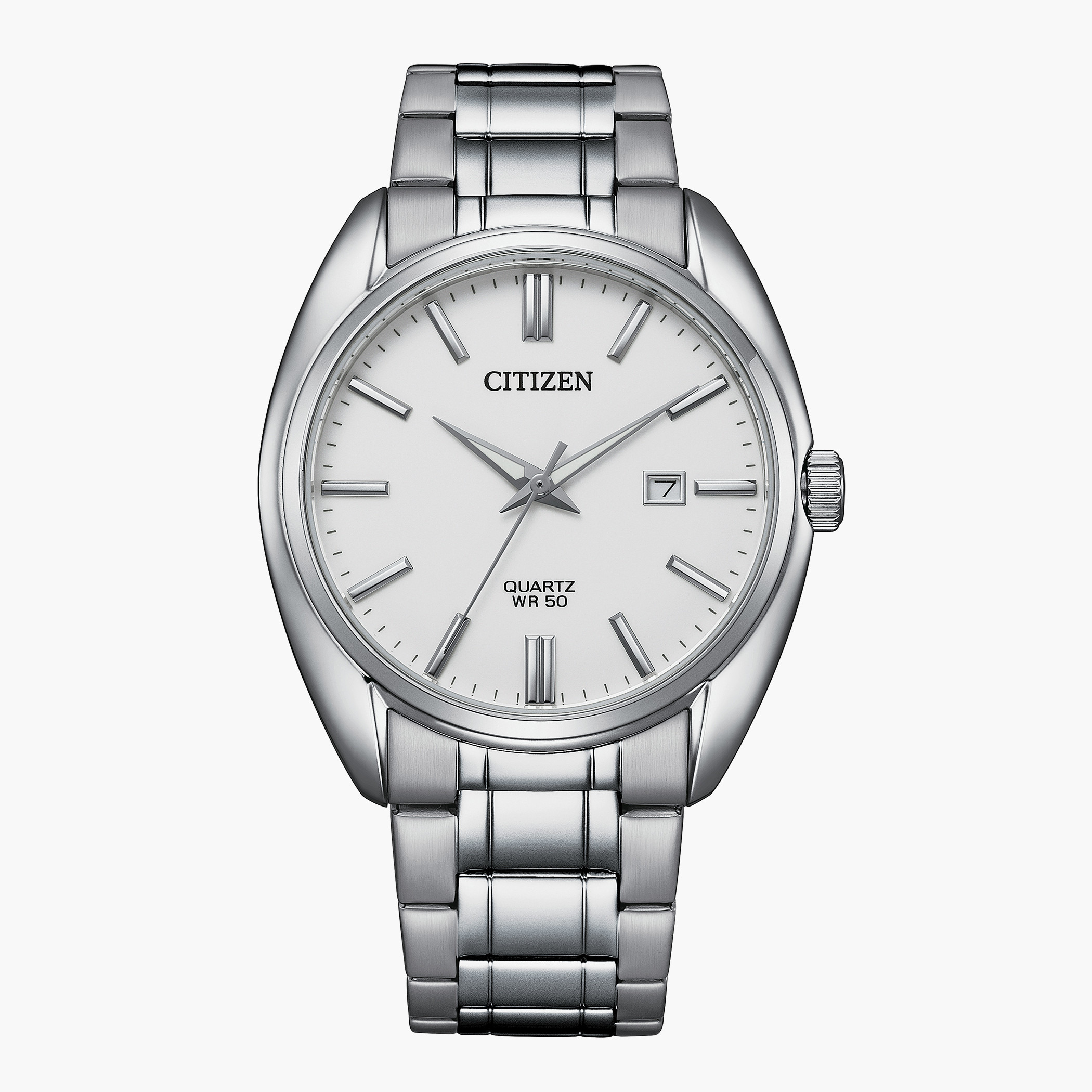 Citizen Quartz Men White Dial Analog Watch with Silver Strap - BI5100-58A-men-watchesandjewellery-watches-image-1