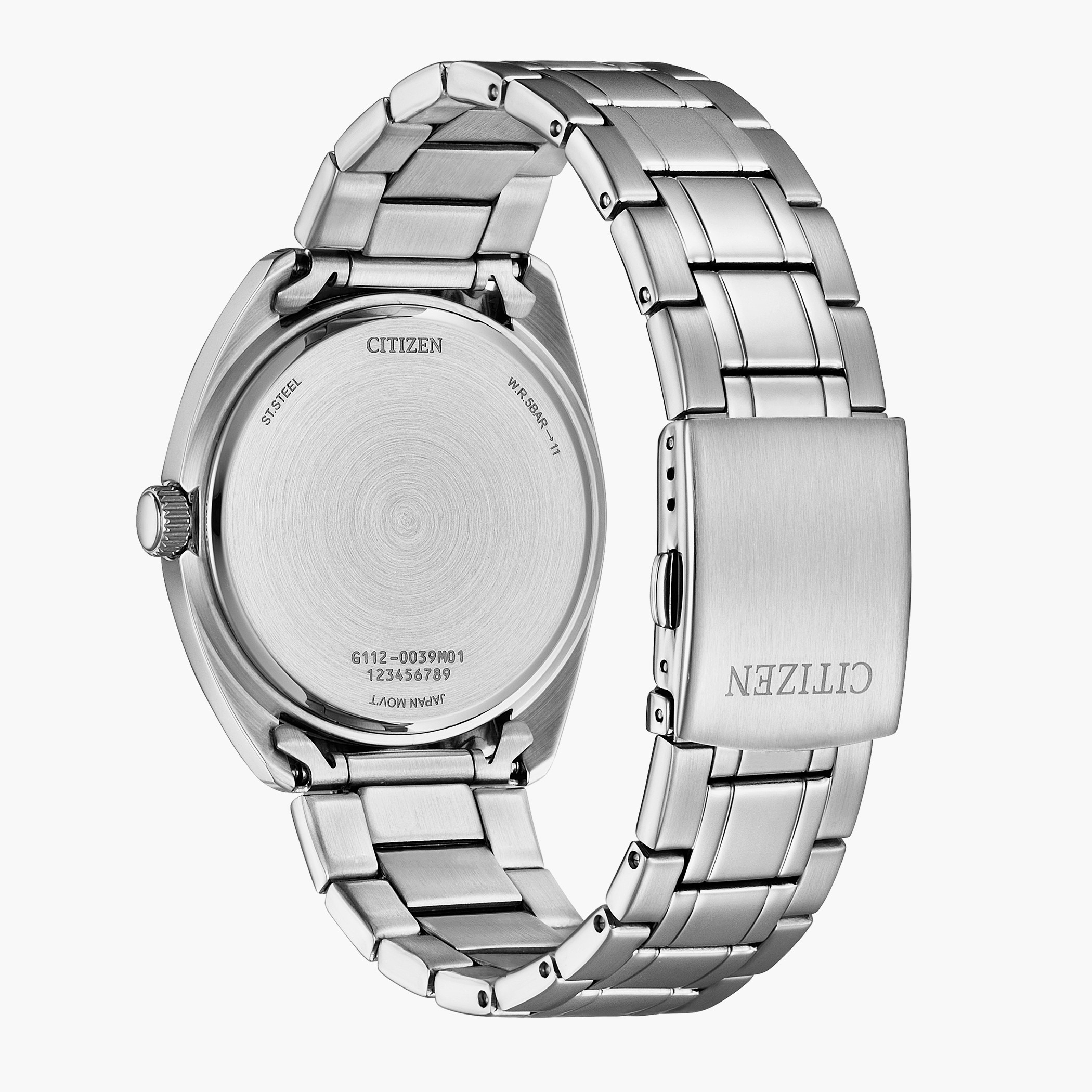  BI5100-58A - ساعة انالوج من سيتيزن كوارتز للرجال بمينا أبیض مع سوار فضي -men-watchesandjewellery-watches-image-3
