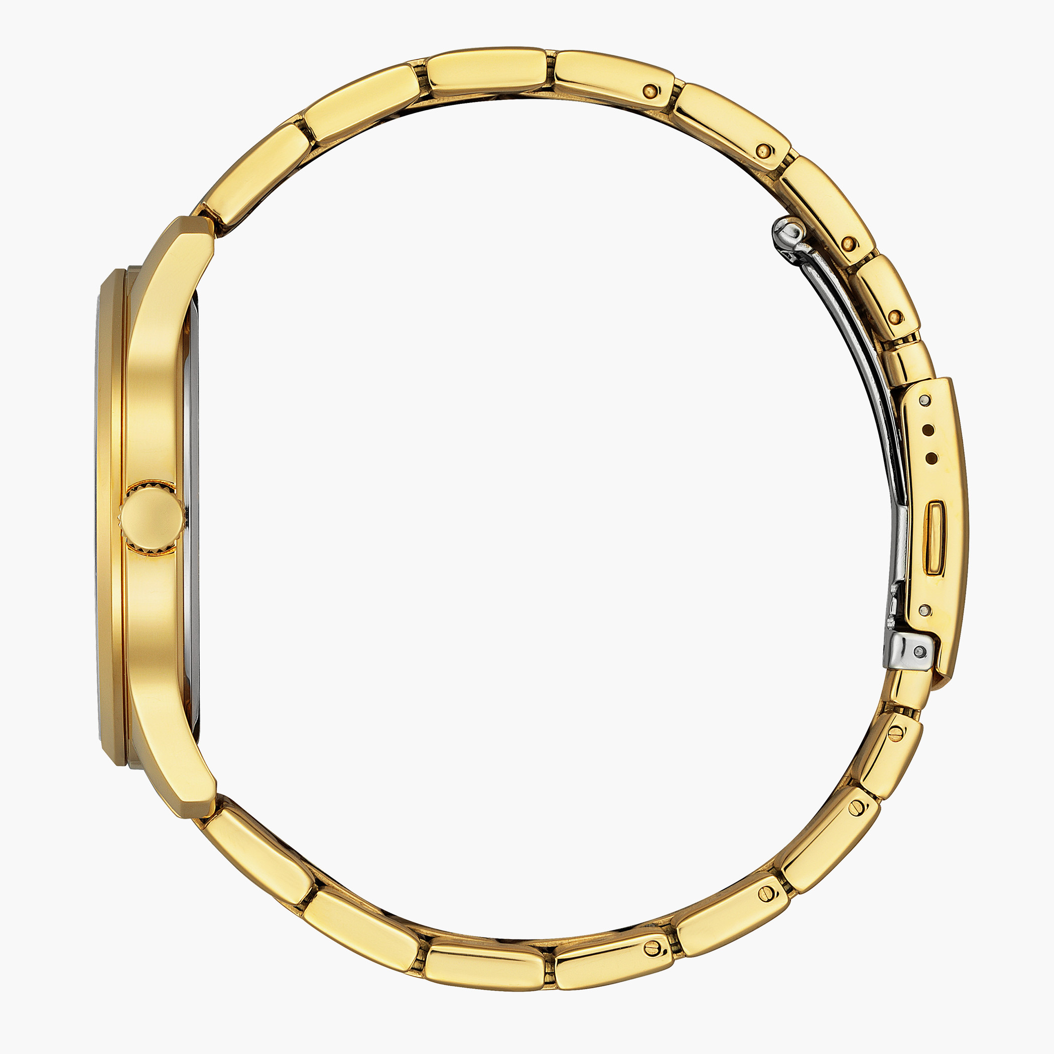 Citizen Quartz Men Black Dial Analog Watch with Gold Strap - BH5002-53E | 42 MM-men-watchesandjewellery-watches-image-2