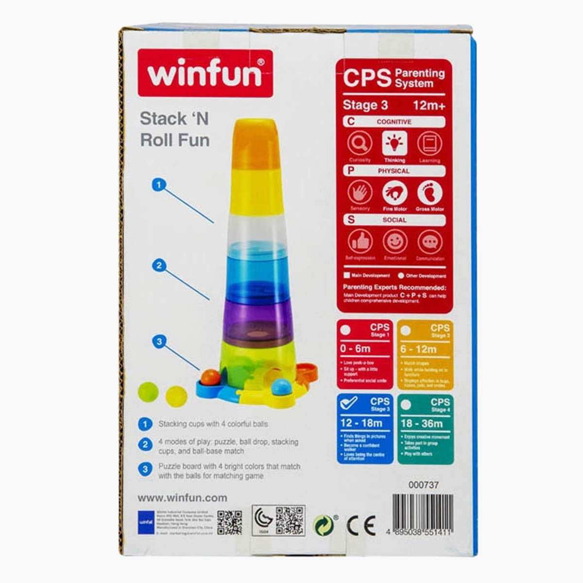 Stacks 'N Roll Fun Cups-toys-babyandtoddlertoys-learningtoys-image-2