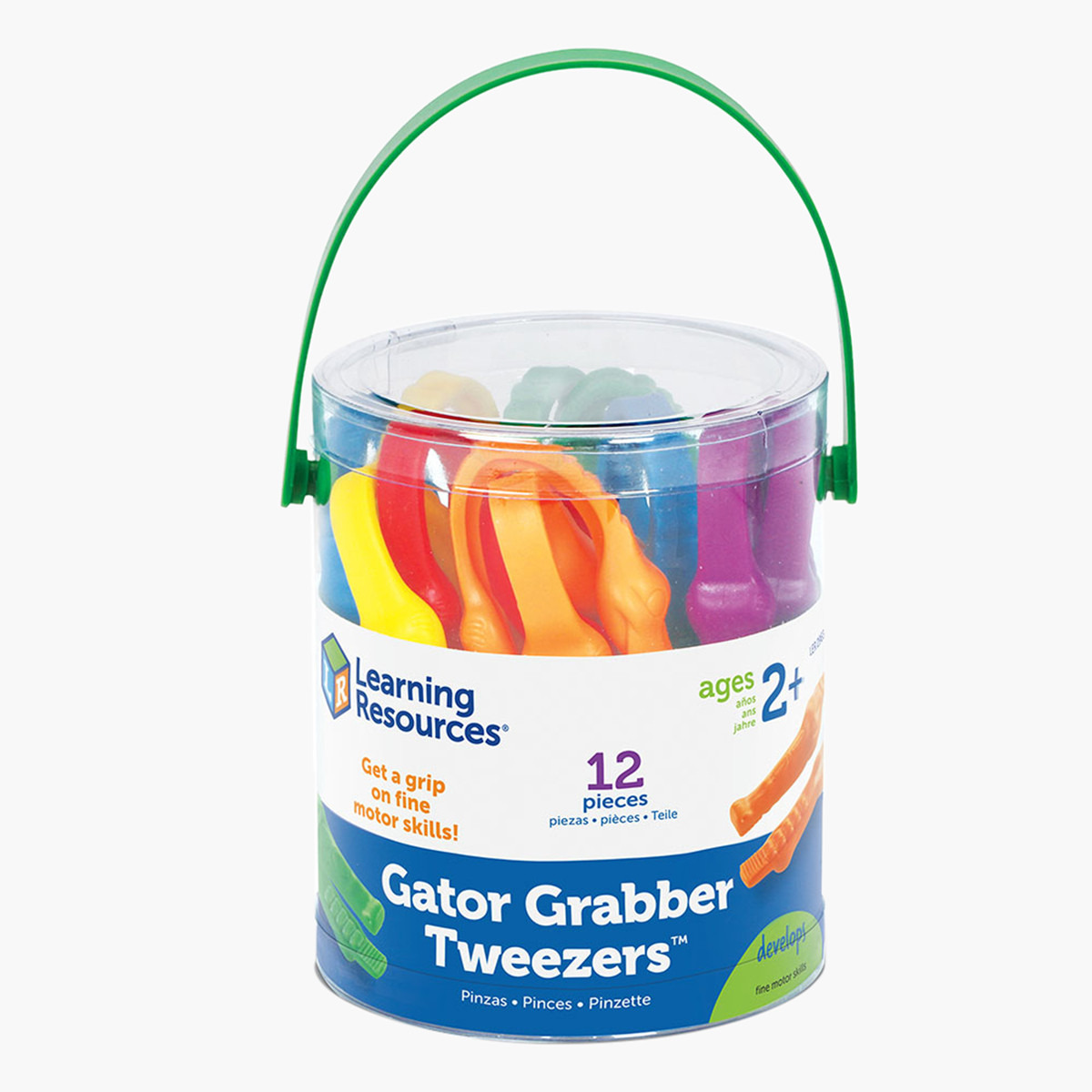 Learning Resources 12-Piece Gator Grabber Tweezer Set-toys-educational-stemtoys-image-6