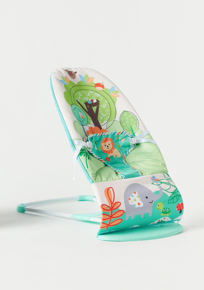 Juniors Luke Printed Bouncing Chair with Toy Bar-Infant Activity-image-0