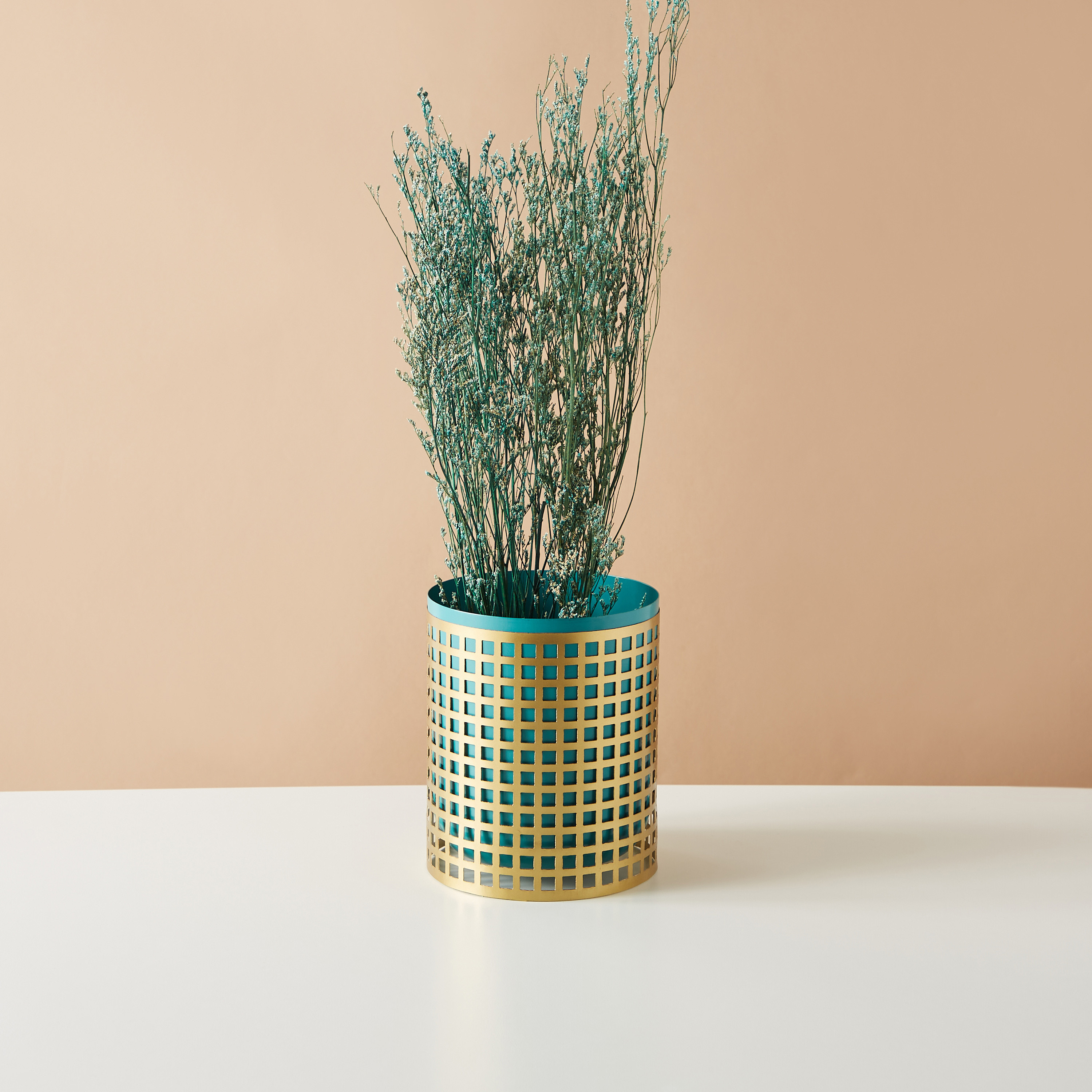 Metallic Candleholder Vase-household-decor-candleholdersandlanterns-image-1