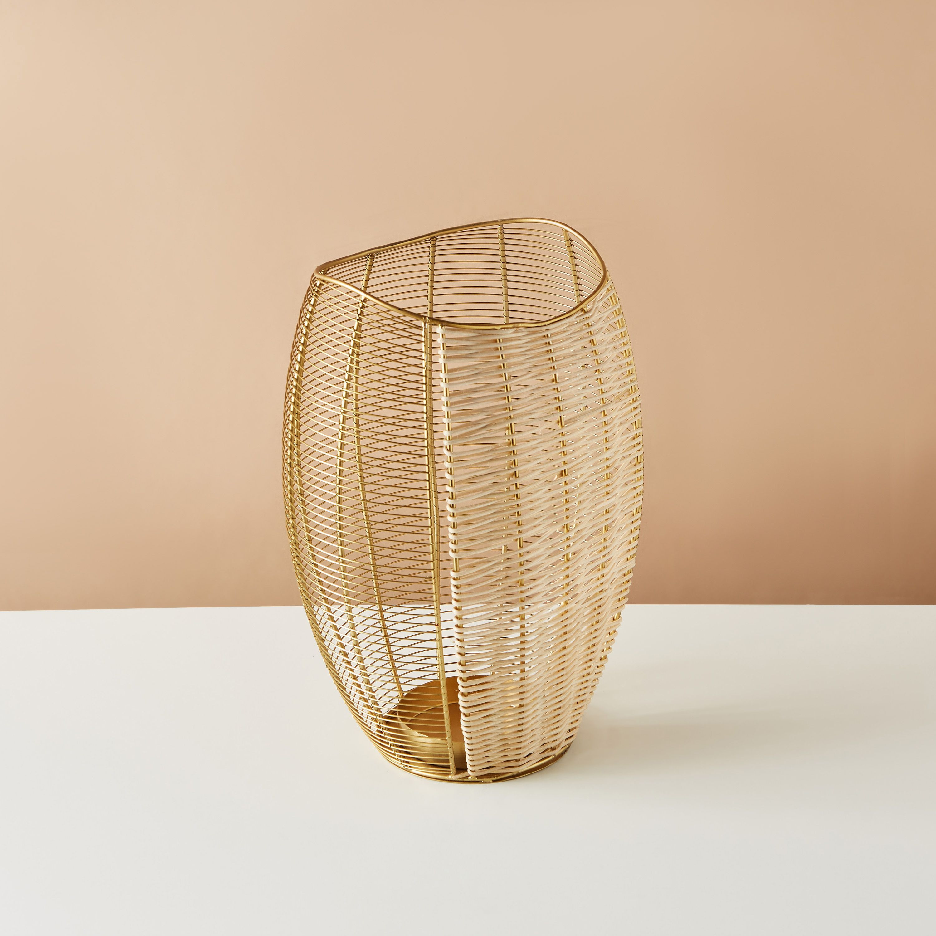 Metallic Pillar Candleholder - 23x18x40 cms-household-decor-candleholdersandlanterns-image-4