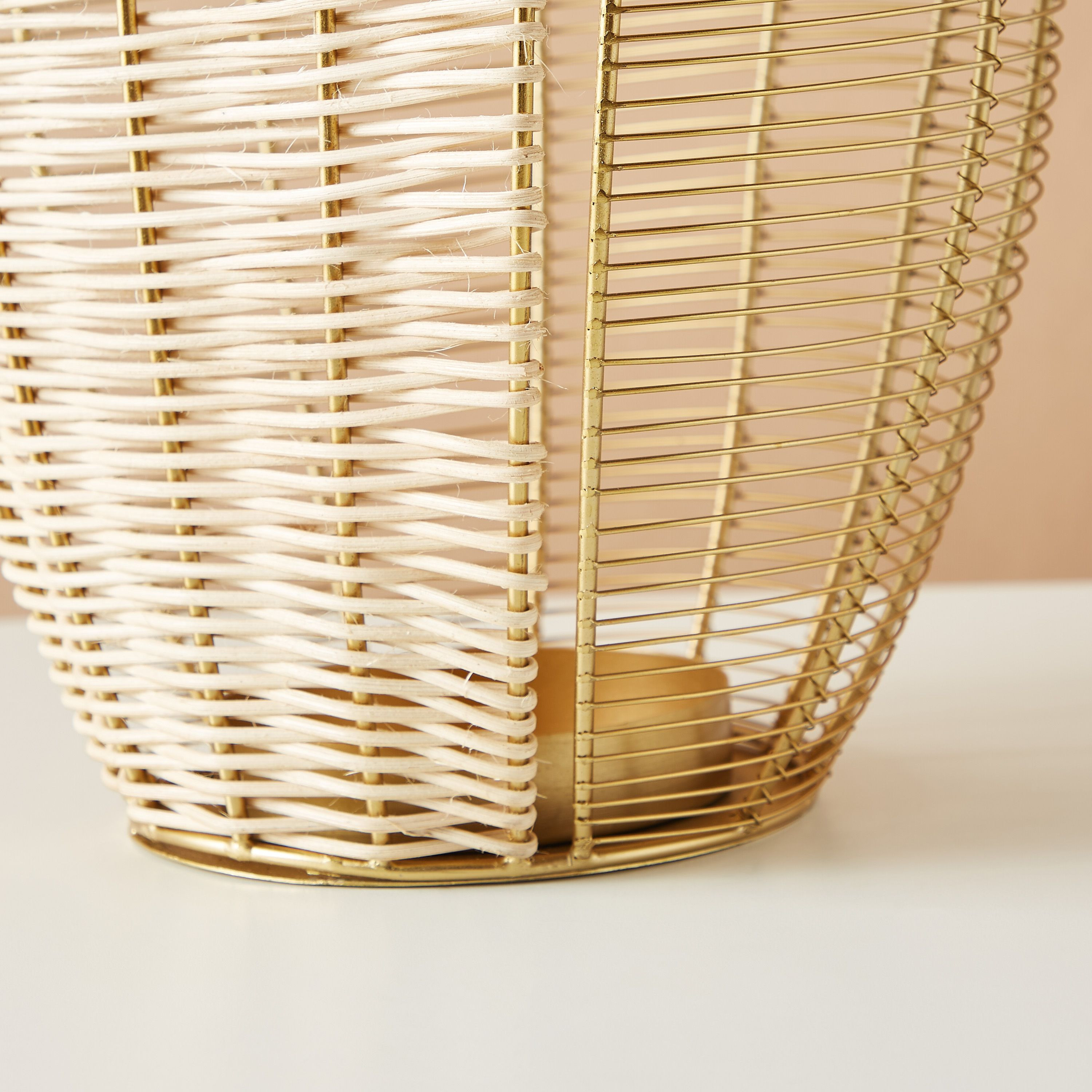 Metallic Pillar Candleholder - 23x18x40 cms-household-decor-candleholdersandlanterns-image-6