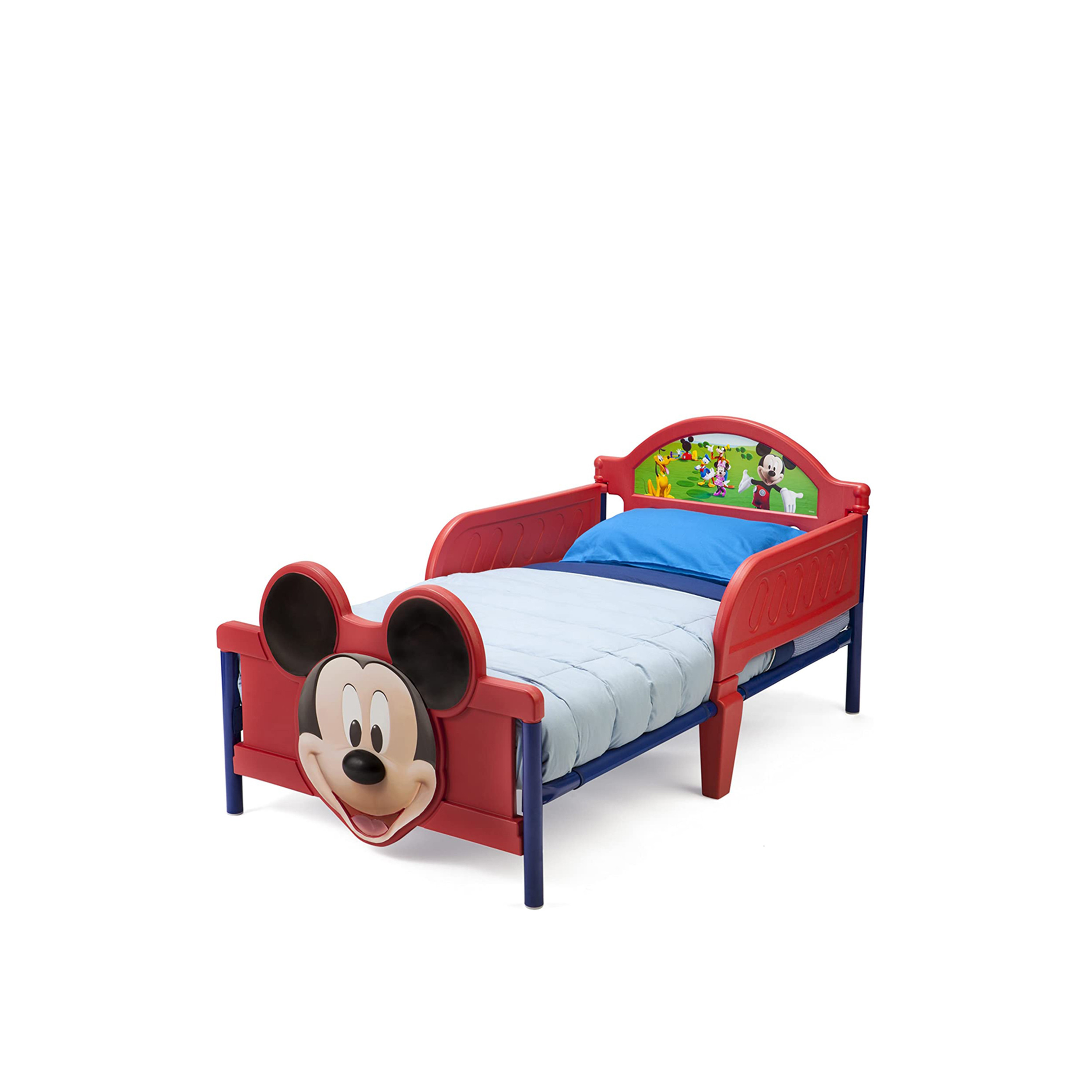 Disney Mickey Mouse 3D Footboard Toddler Bed with Guardrail-baby-nursery-furniture-cribsandbeds-beds-image-3
