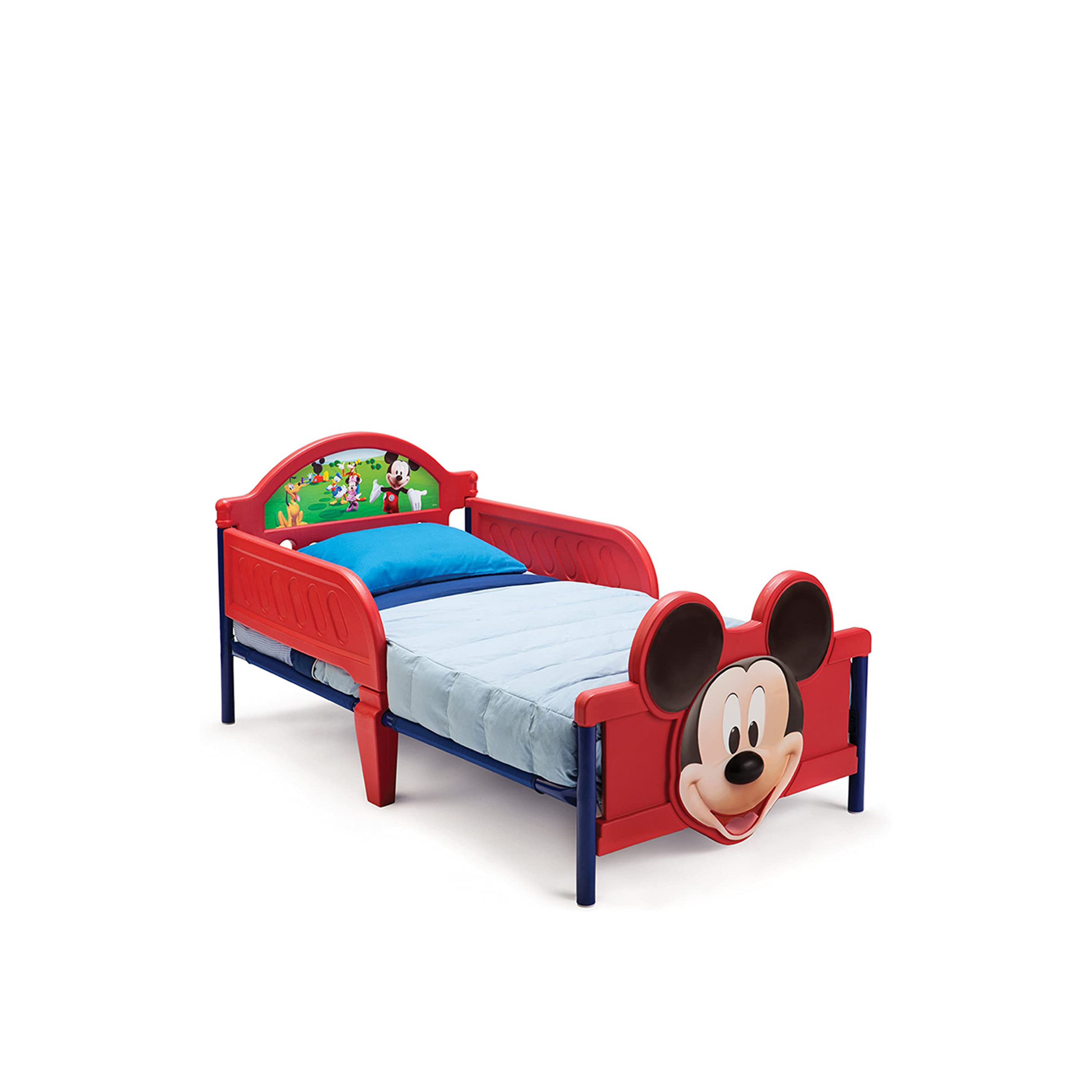 Disney Mickey Mouse 3D Footboard Toddler Bed with Guardrail-baby-nursery-furniture-cribsandbeds-beds-image-4