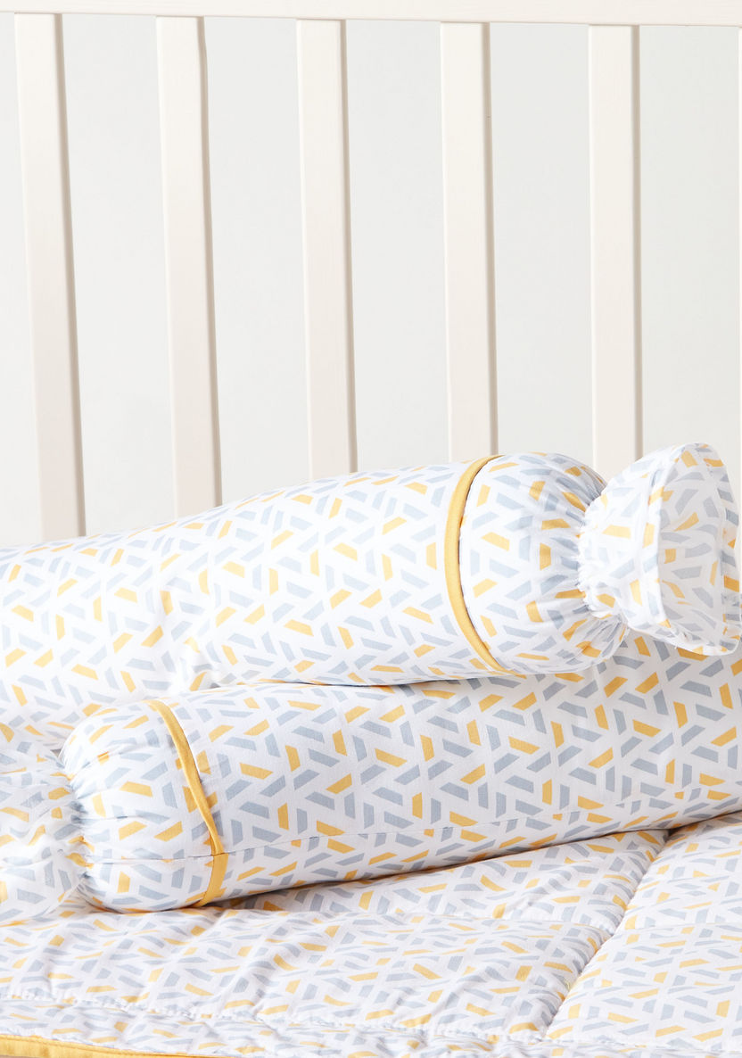 Juniors 4-Piece Printed Bolster and Mat Set-Baby Bedding-image-3