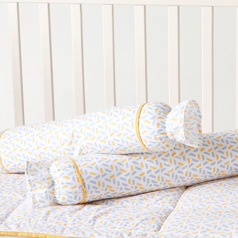 Juniors 4-Piece Printed Bolster and Mat Set-Baby Bedding-image-3
