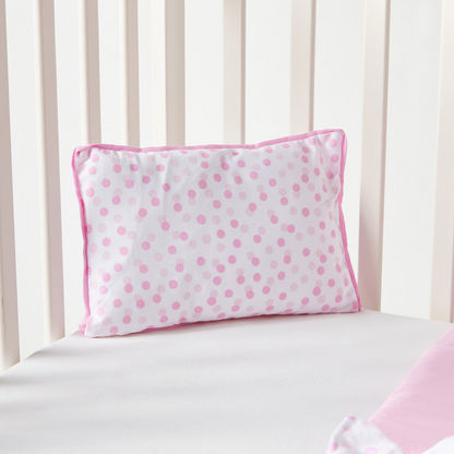 Juniors 2-Piece Polka Dot Print Bolster Set with Mat and Pillow-Baby Bedding-image-2