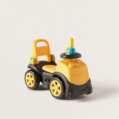 MOLTO Ride-On Truck with 10 Blocks-Scooters and Vehicles-image-1