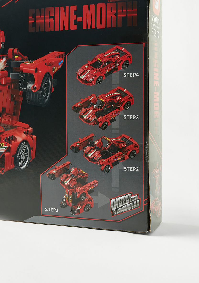 Forange Block 696-Piece Engine-Morph Transforms Building Block Car-Scooters and Vehicles-image-3