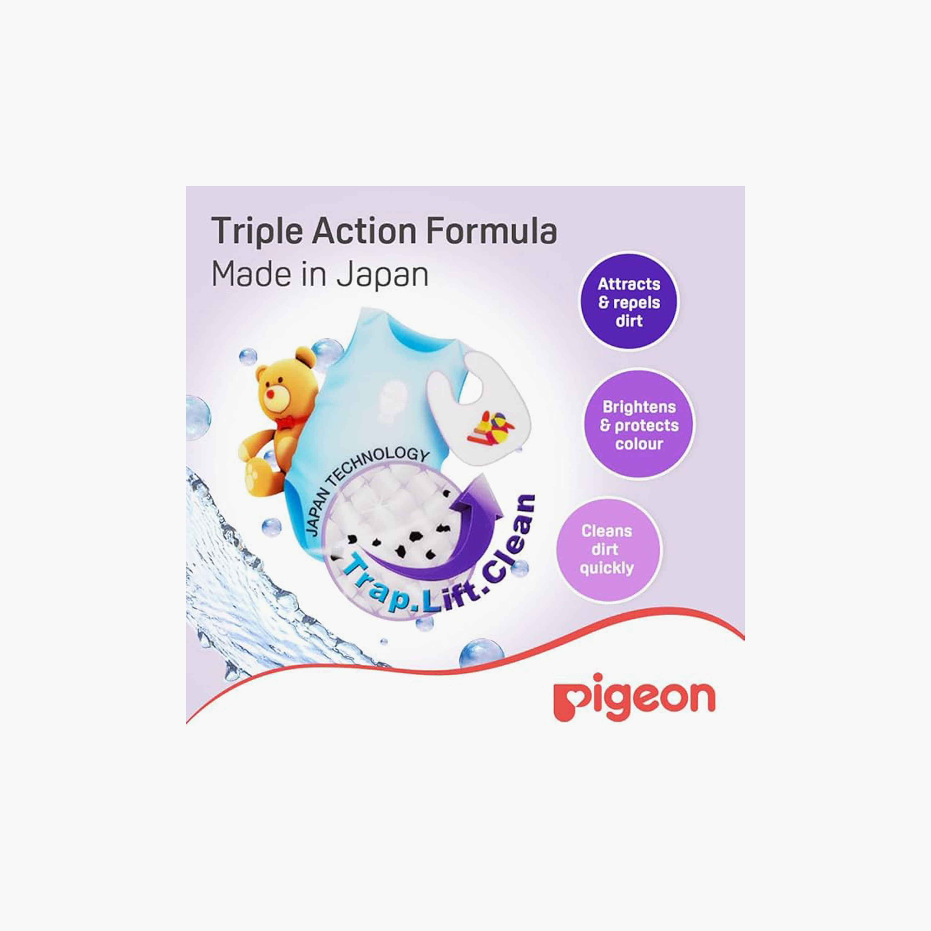 Pigeon Baby Laundry Detergent Bottle - 900 ml-baby-feeding-cleaningliquids-image-1
