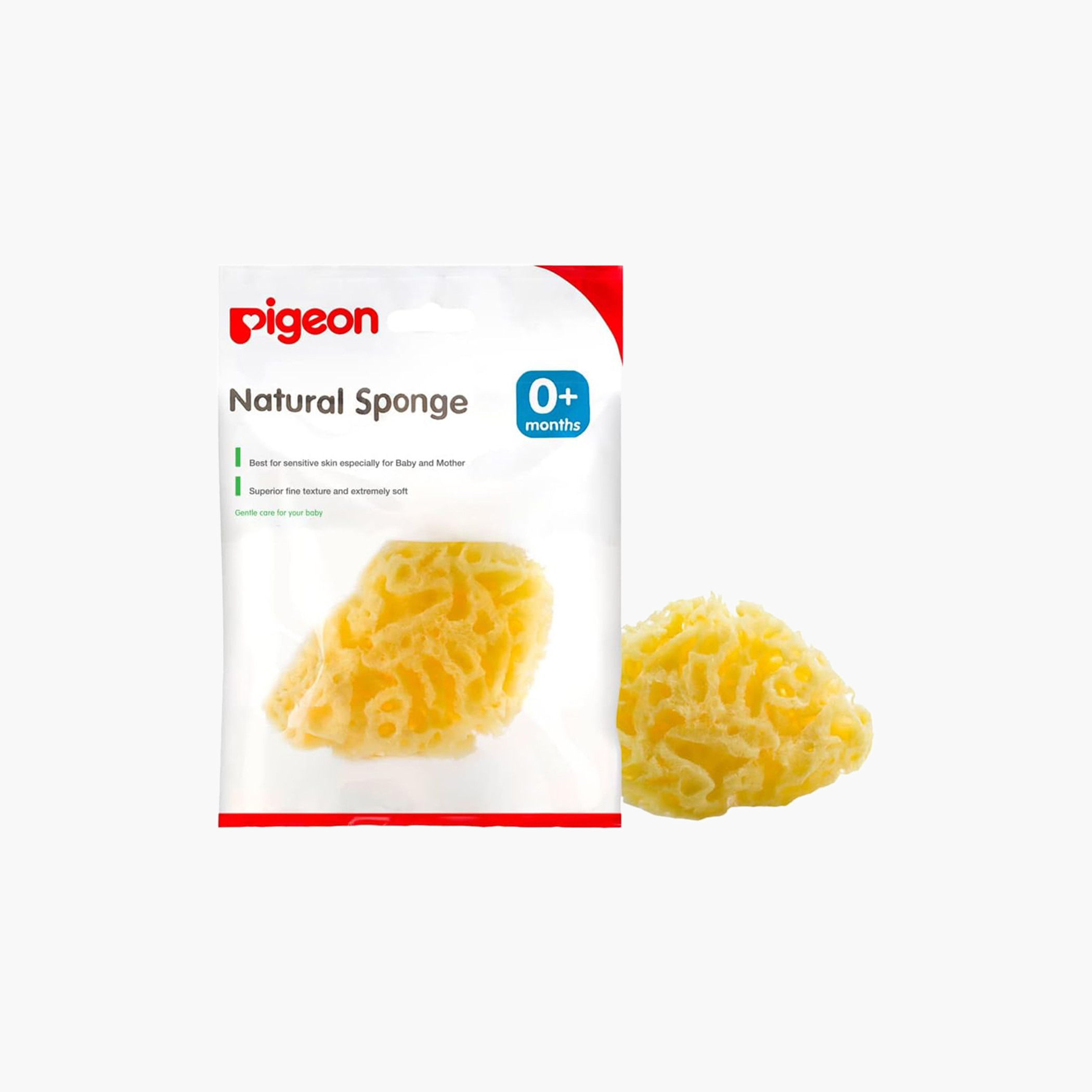 Pigeon Natural Baby Bath Sponge-baby-bathandcare-bathtubs-image-1