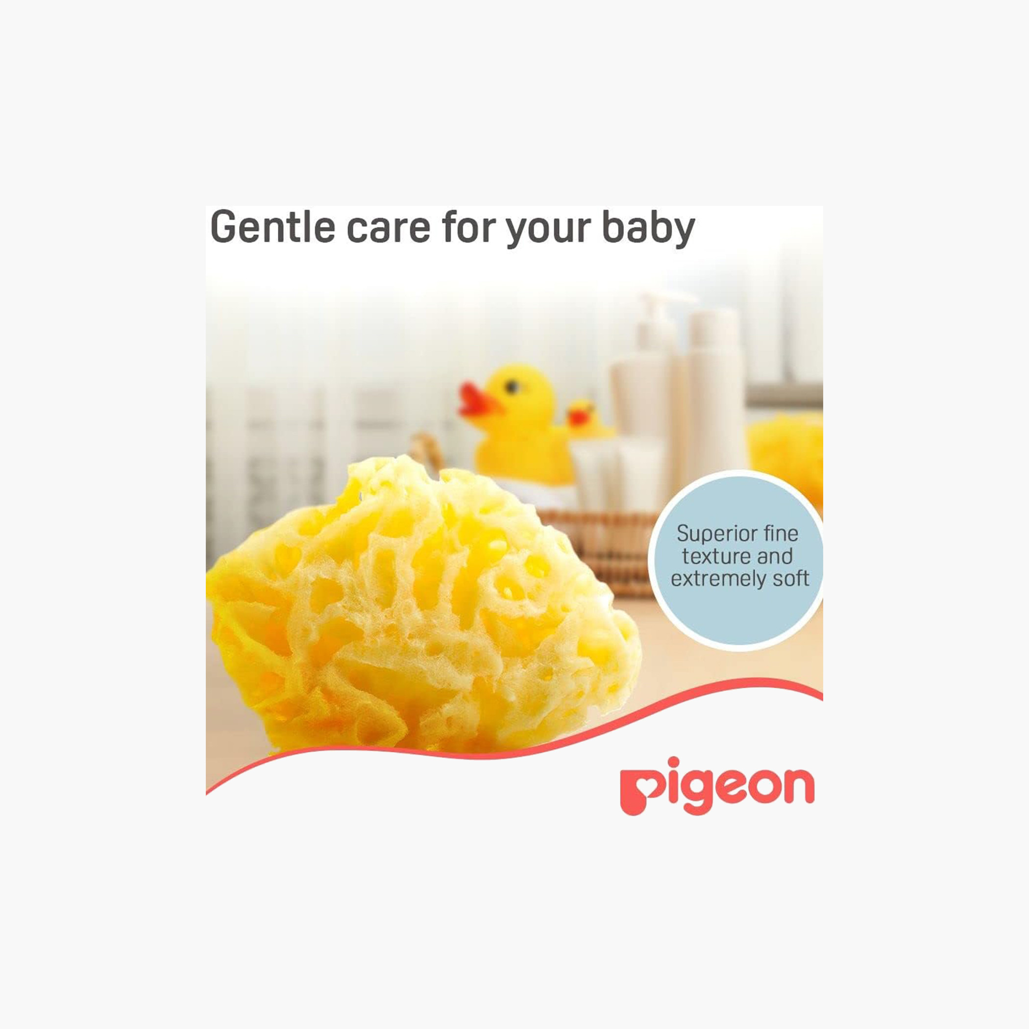 Pigeon Natural Baby Bath Sponge-baby-bathandcare-bathtubs-image-2