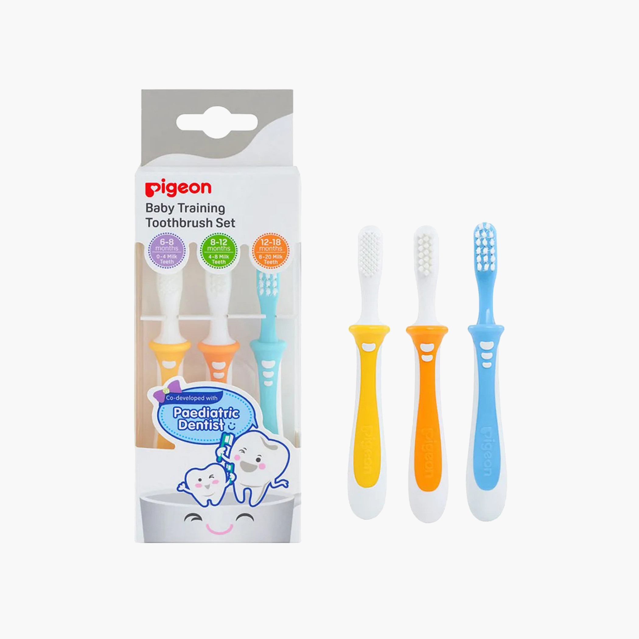 مجموعة فرشاة أسنان لتدريب الأطفال 3 قطع من بيجون-baby-bathandcare-oralcare-image-2