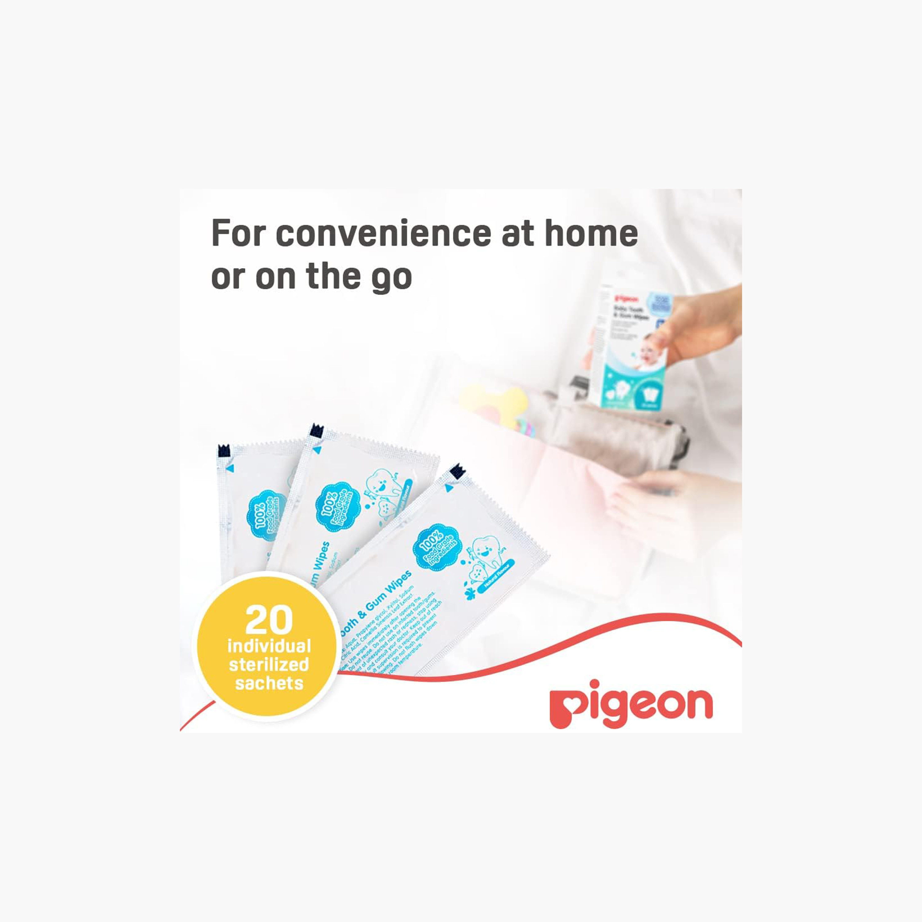 Pigeon Baby Tooth and Gum Wipes - Set of 20-baby-bathandcare-oralcare-image-2