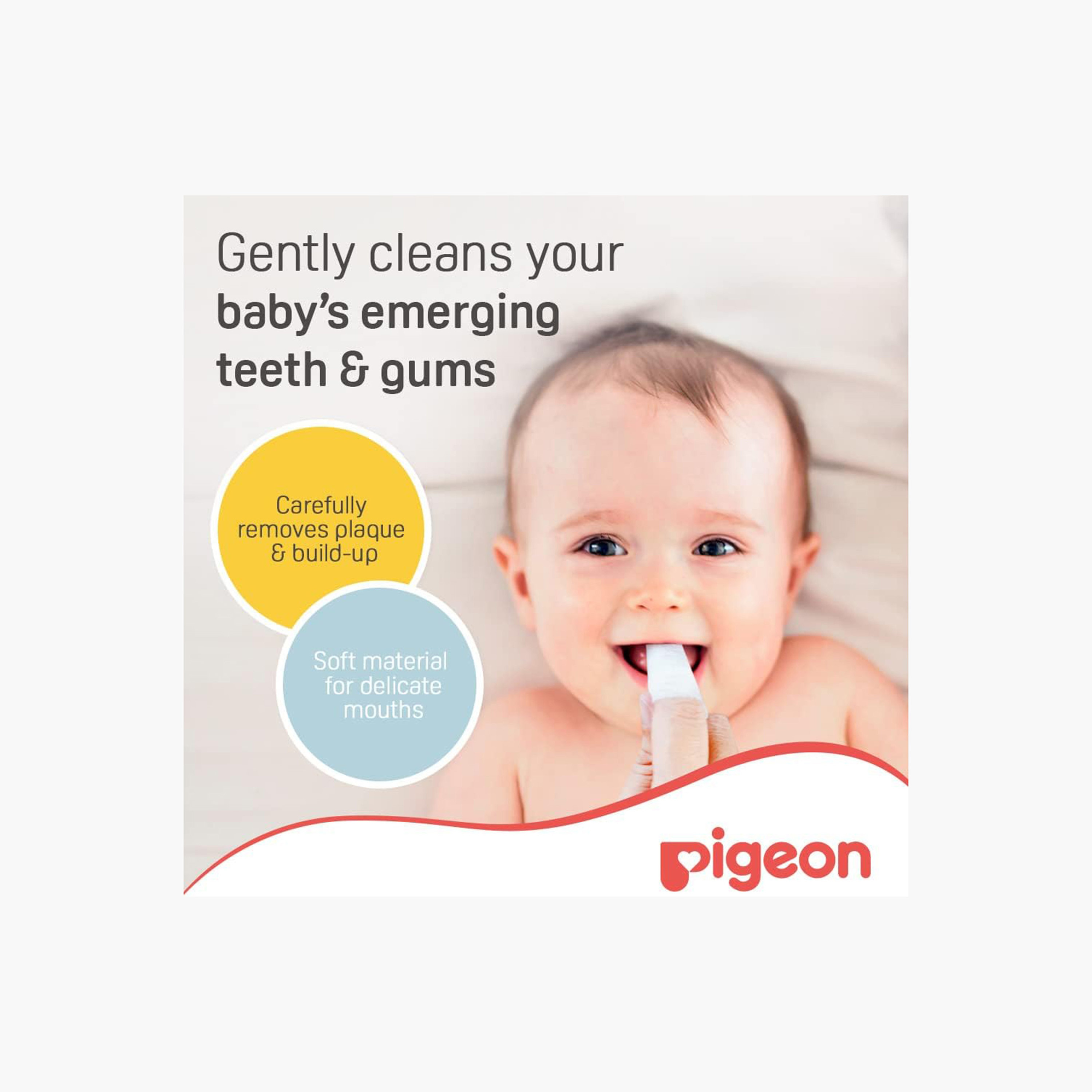 مناديل لتنظيف أسنان ولثة الأطفال بنكهة الفراولة من بيجون - مجموعة من 20 منديل-baby-bathandcare-oralcare-image-3