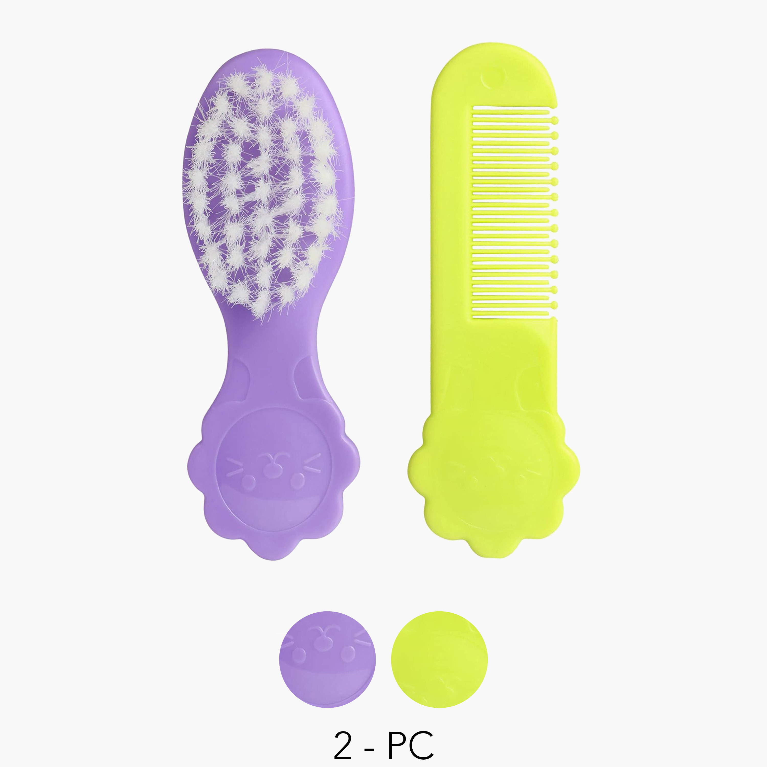 مجموعة مشط وفرشاة من بيبي بيجون-baby-bathandcare-grooming-image-1