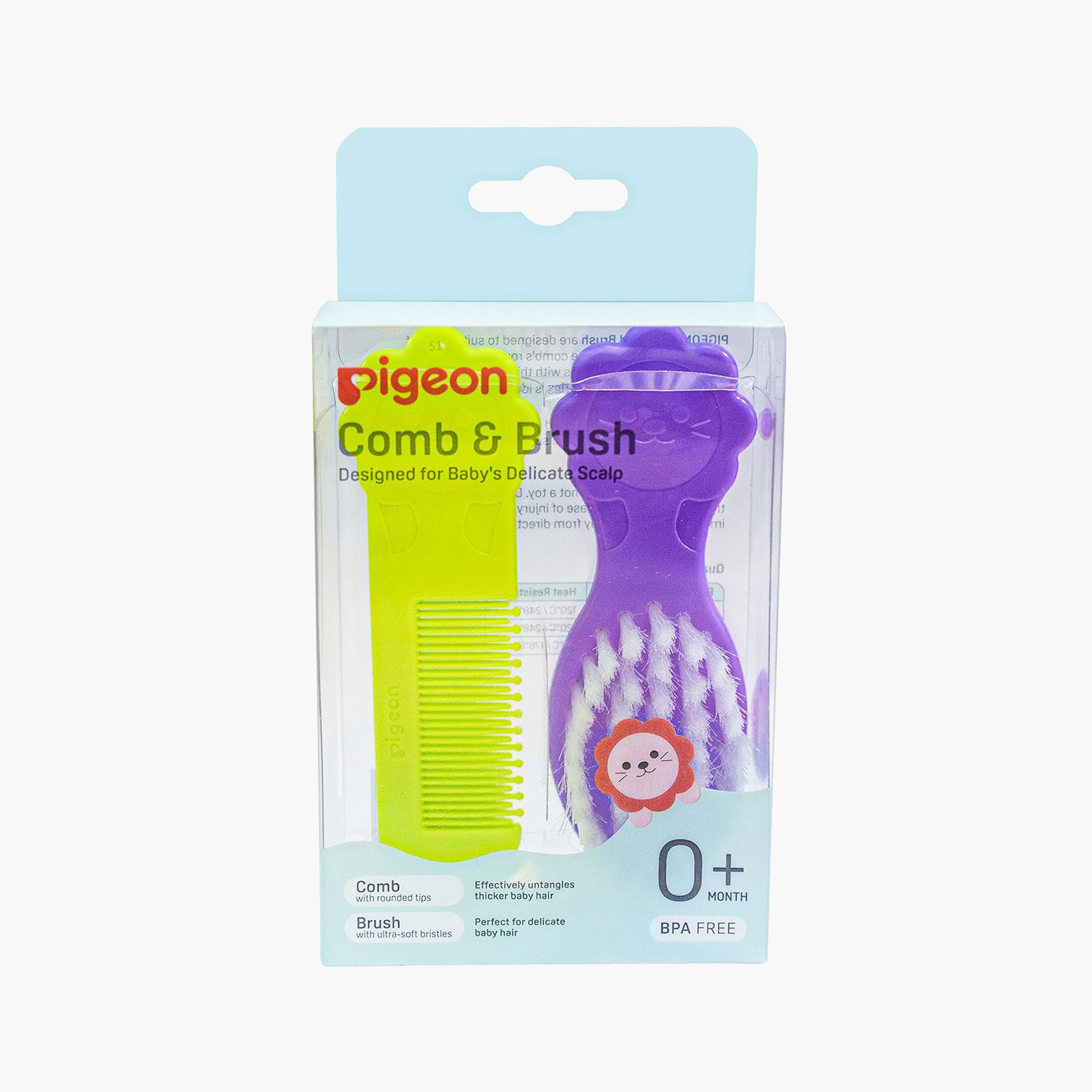 مجموعة مشط وفرشاة من بيبي بيجون-baby-bathandcare-grooming-image-2
