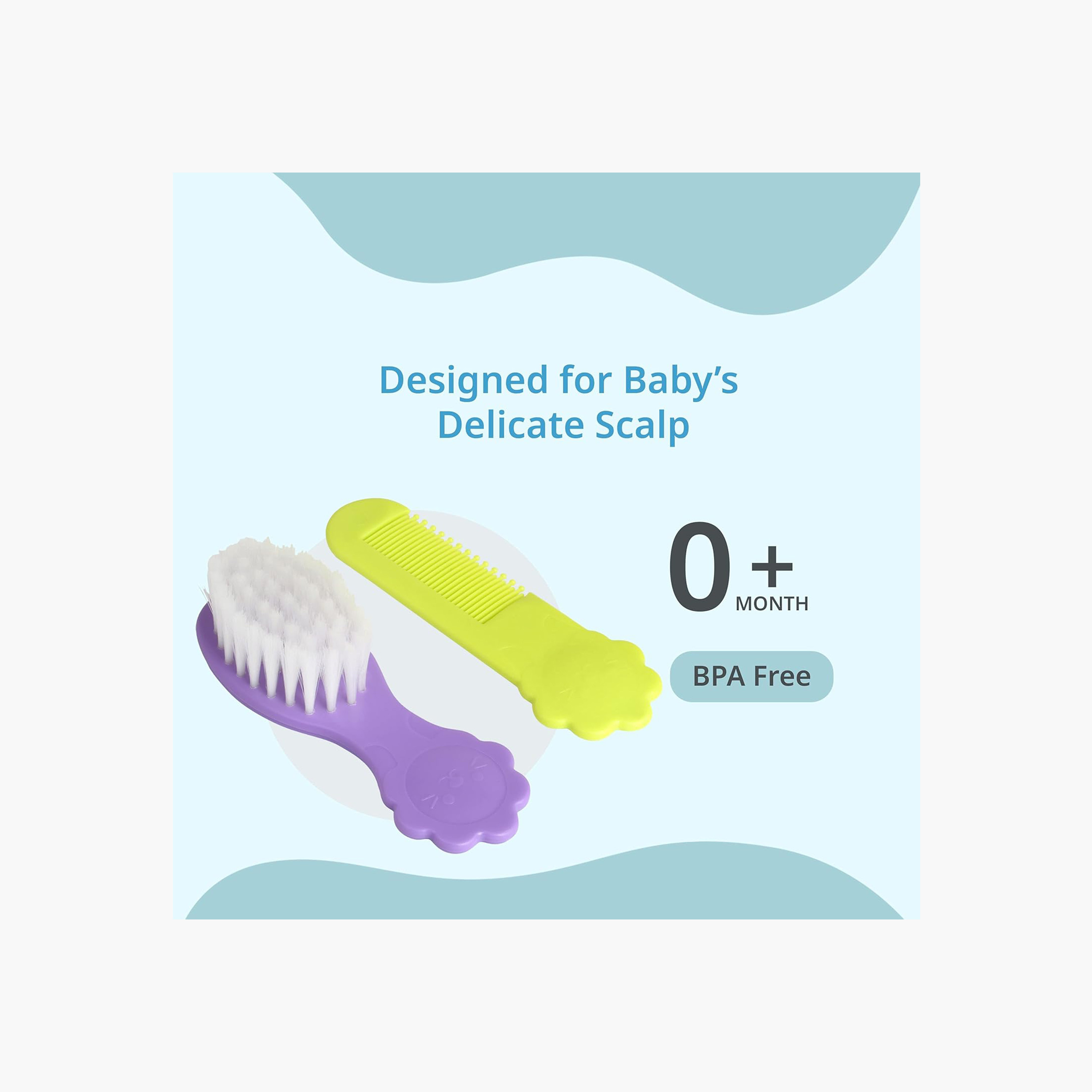 مجموعة مشط وفرشاة من بيبي بيجون-baby-bathandcare-grooming-image-5