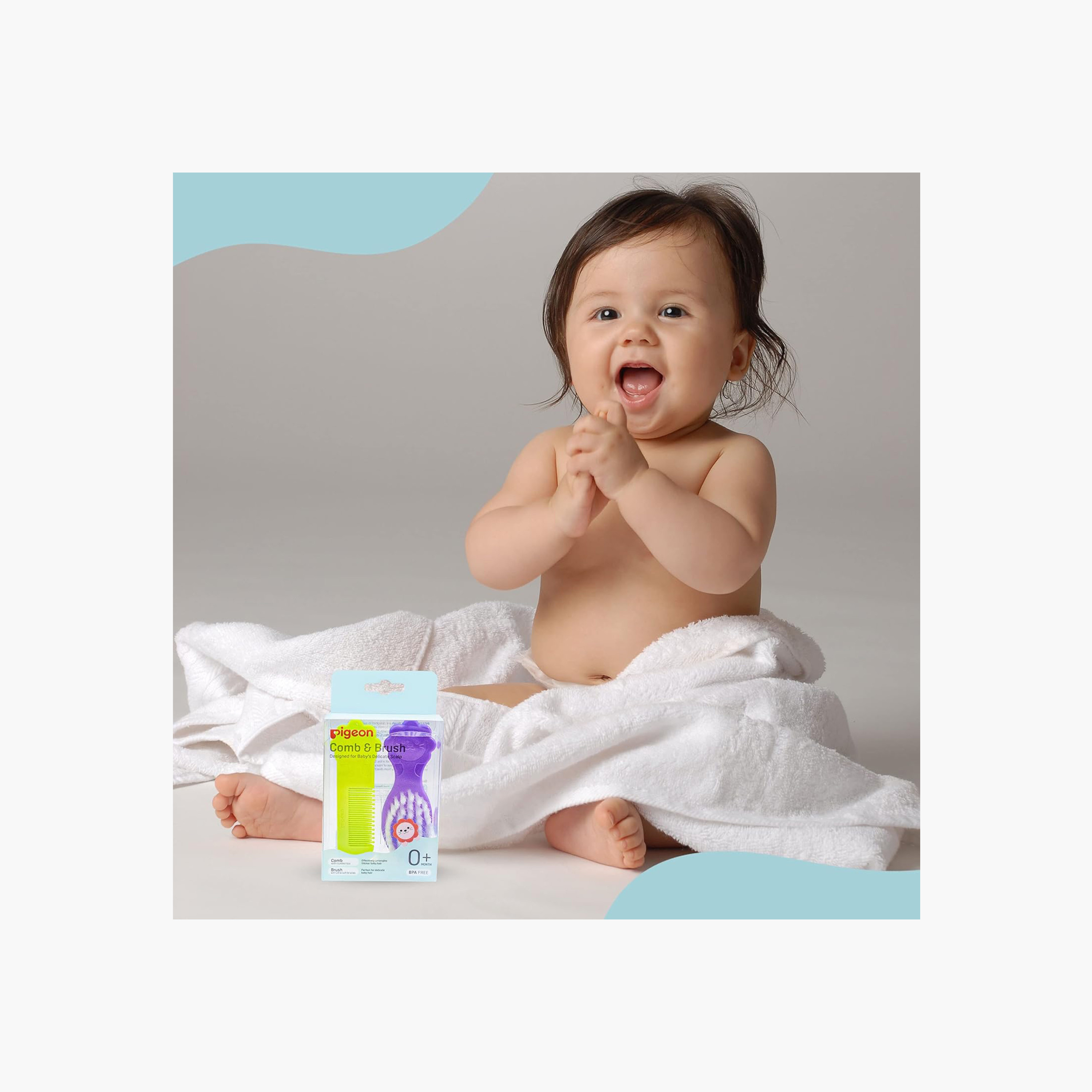 مجموعة مشط وفرشاة من بيبي بيجون-baby-bathandcare-grooming-image-6